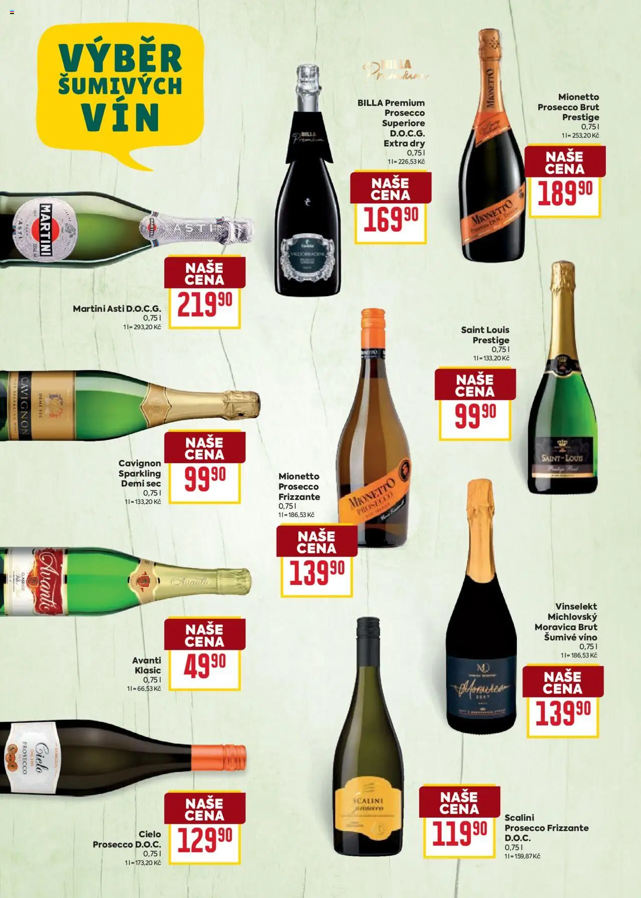 Billa katalog - Léto od 11.06.2025 | Strana: 14 | Produkty: Šumivé víno, Mionetto, Avante, Martini asti