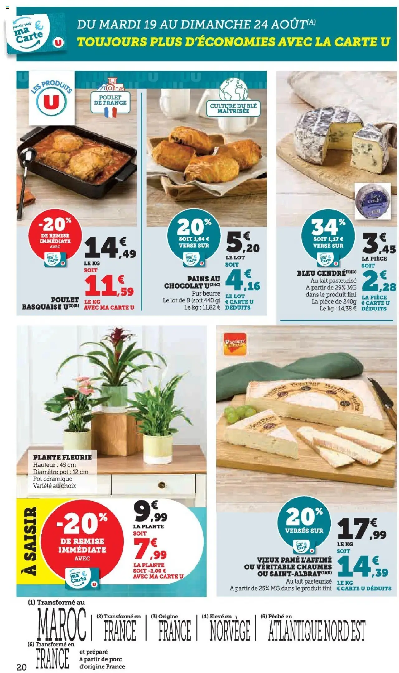  | Page: 20 | Produits: Lait, Beurre, Chocolat, Porc