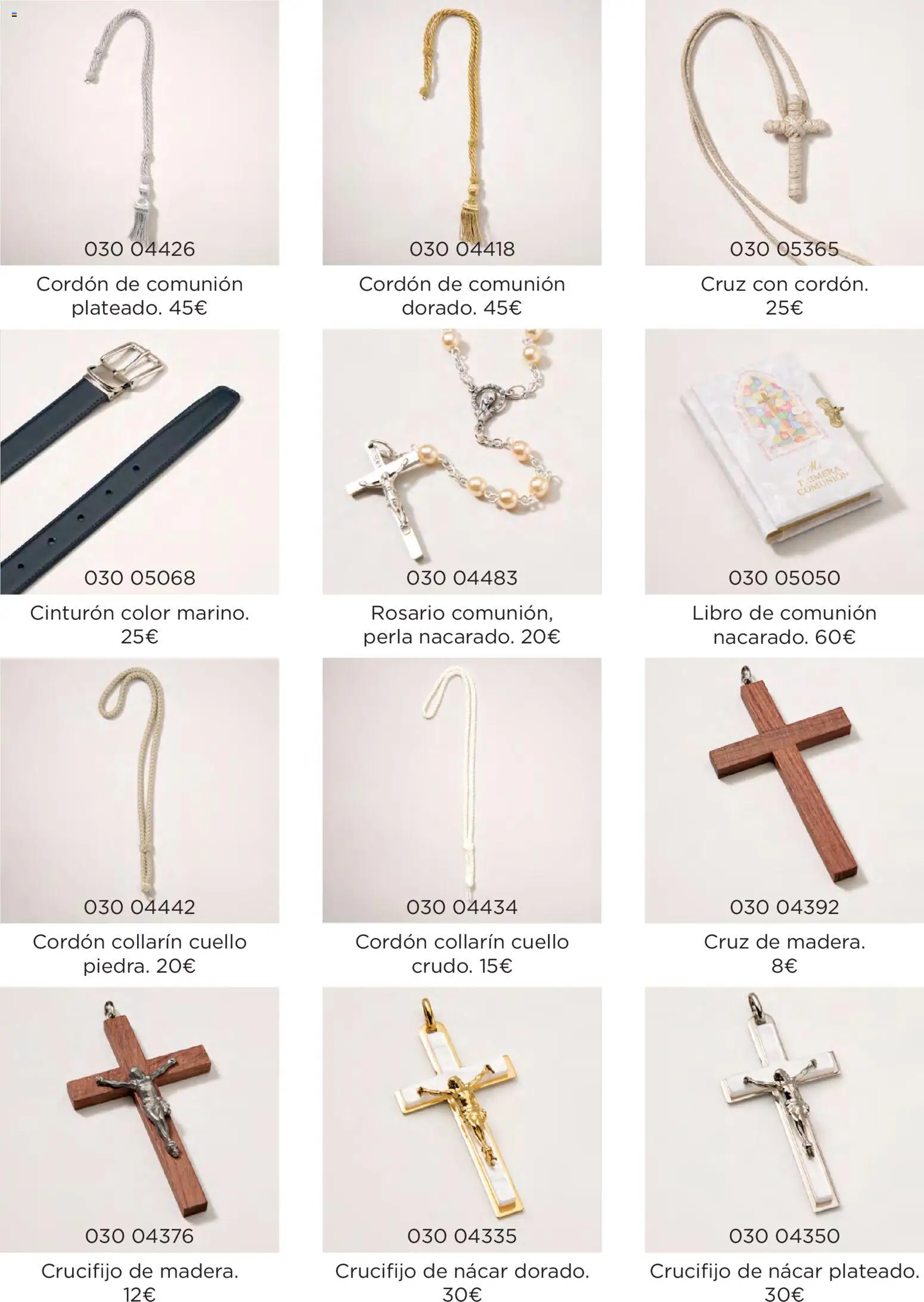 El Corte Inglés Comuniones 2026 │ válido desde el 19.11.2025 | Página: 36 | Productos: Cinturón