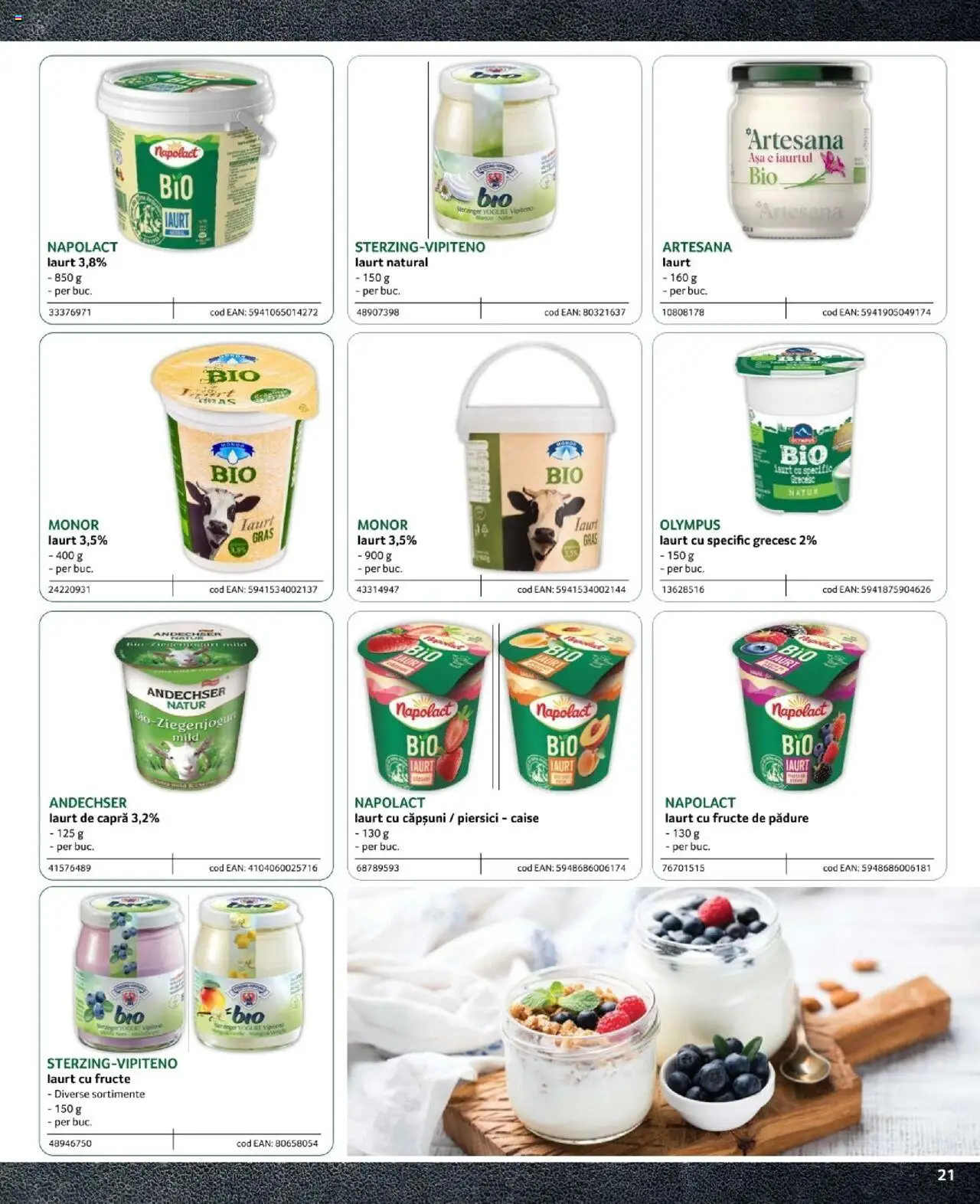 Noul catalog Selgros – valabil de la 09.02.2024 | Pagină: 21 | Produse: Iaurt, Căpșuni, Fructe
