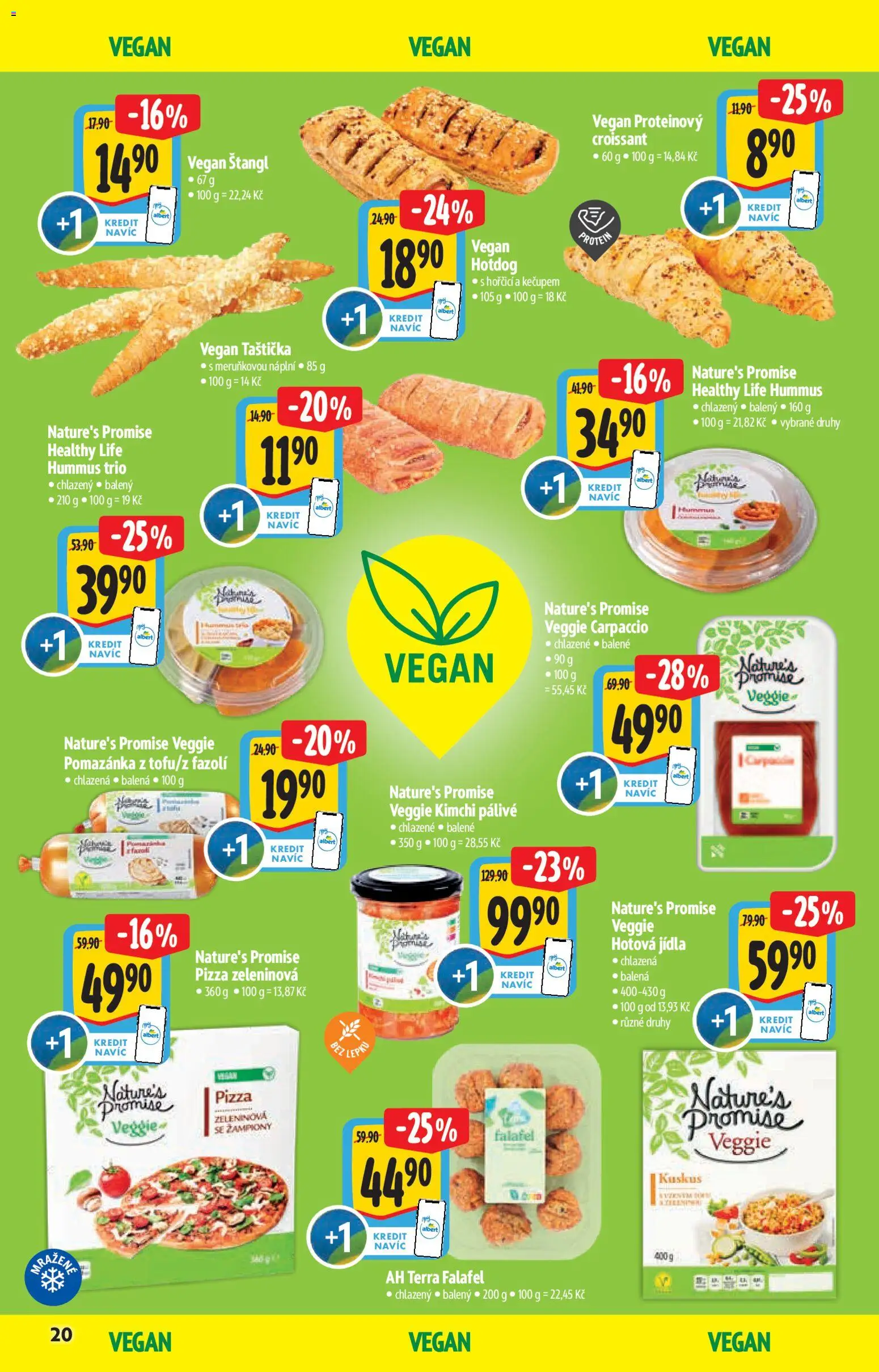 Albert katalog - Hypermarket od 14.01.2026 | Strana: 20 | Produkty: Pizza, Kimchi, Croissant, Protein