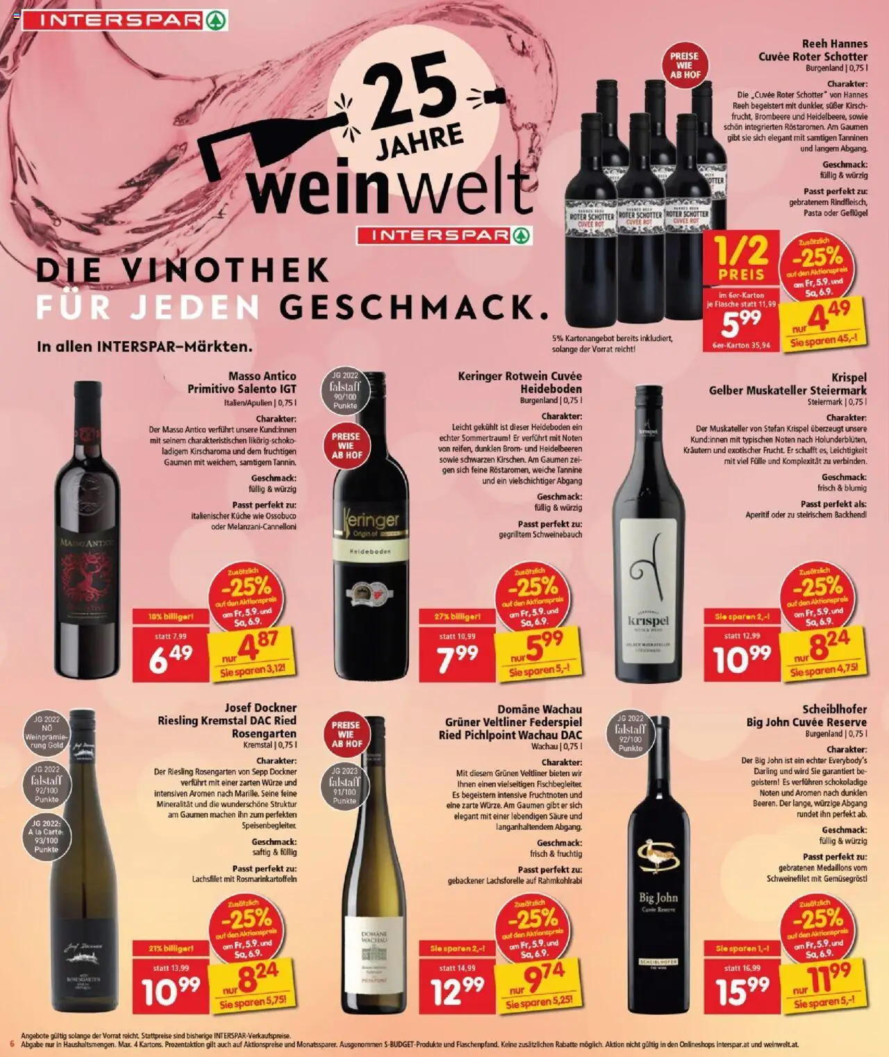 Interspar Flugblatt - Burgenland Nord gültig ab 04.09.2025 | Seite: 6 | Produkte: Pasta