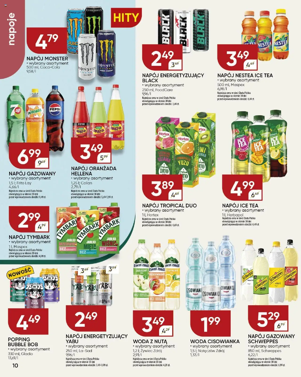 Chata Polska Gazetka od 13.08.2025 | Strona: 10 | Produkty: Cytryna, Mango, Ice Tea, Bób