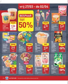 Aldi folder week 13 - Voorbeeld van een folder van Aldi, geldig van 23.03.2026 | Pagina: 22 | Producten: Room, Cheddar, Snacks
