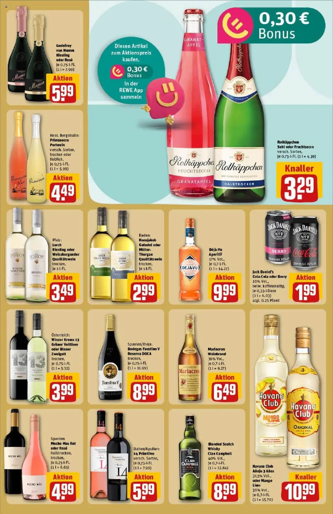 Rewe prospekt Ludwigshafen / Rheingönheim	 - gültig ab dem 06.07.2025 | Seite: 21 | Produkte: Granatapfel, Jack Daniel's, Mango, Wein