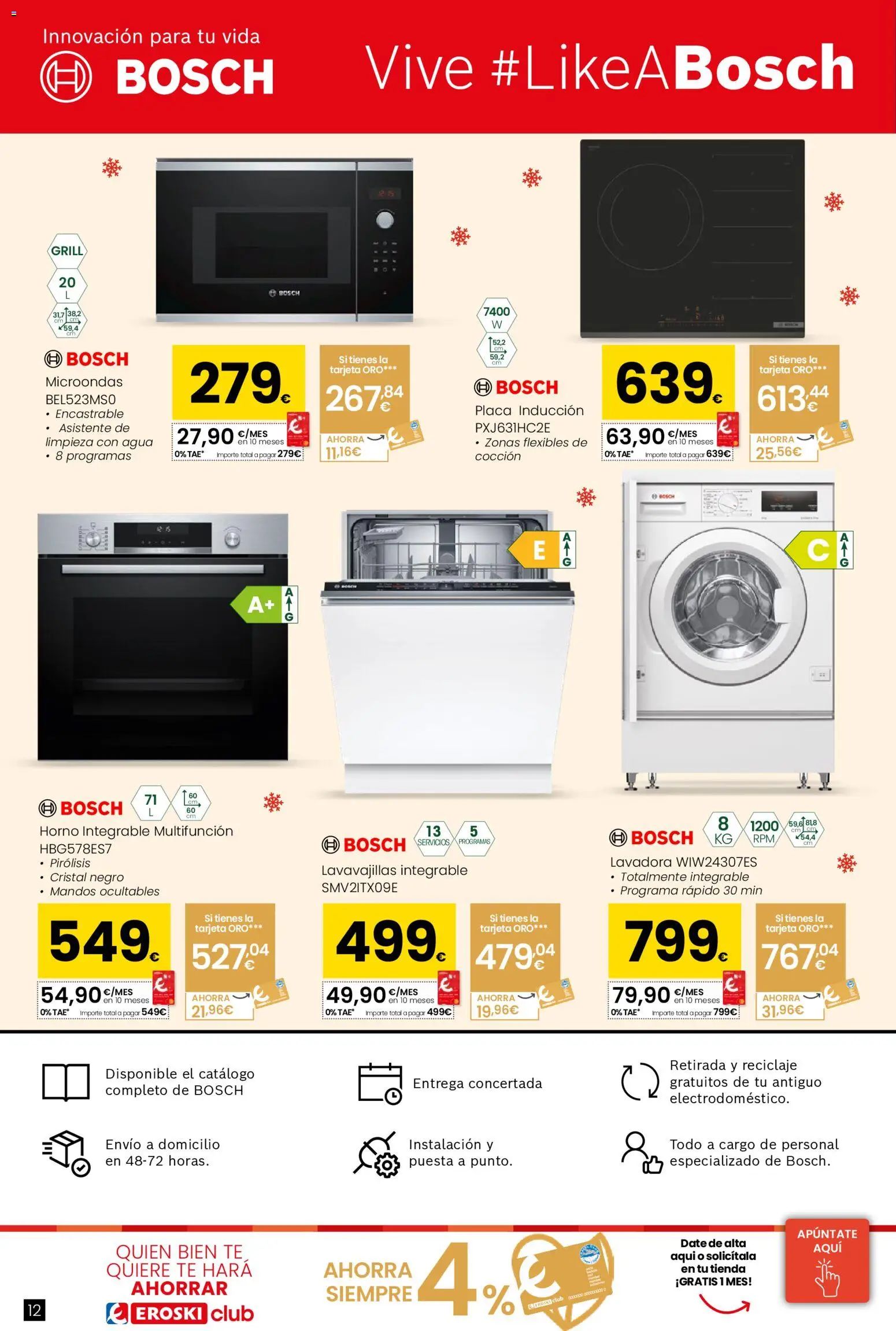 Eroski - Conekta │ válido desde el 18.12.2025 | Página: 12 | Productos: Té, Lavadora, Horno, Lavavajillas