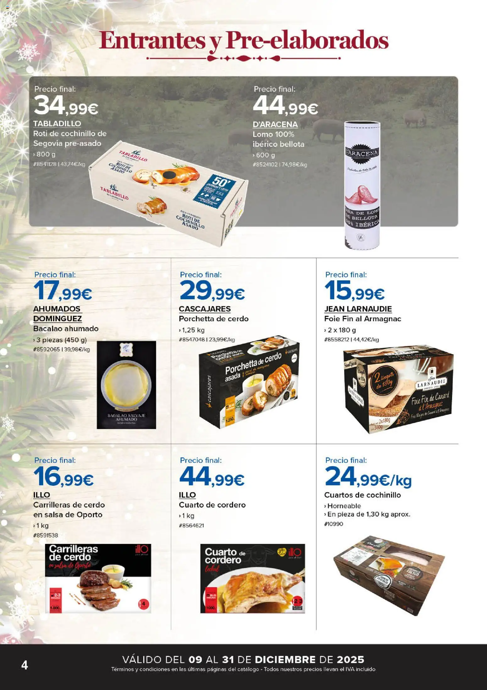 Costco catálogo │ válido desde el 09.12.2025 | Página: 4 | Productos: Cerdo, Φίλτρο καφέ