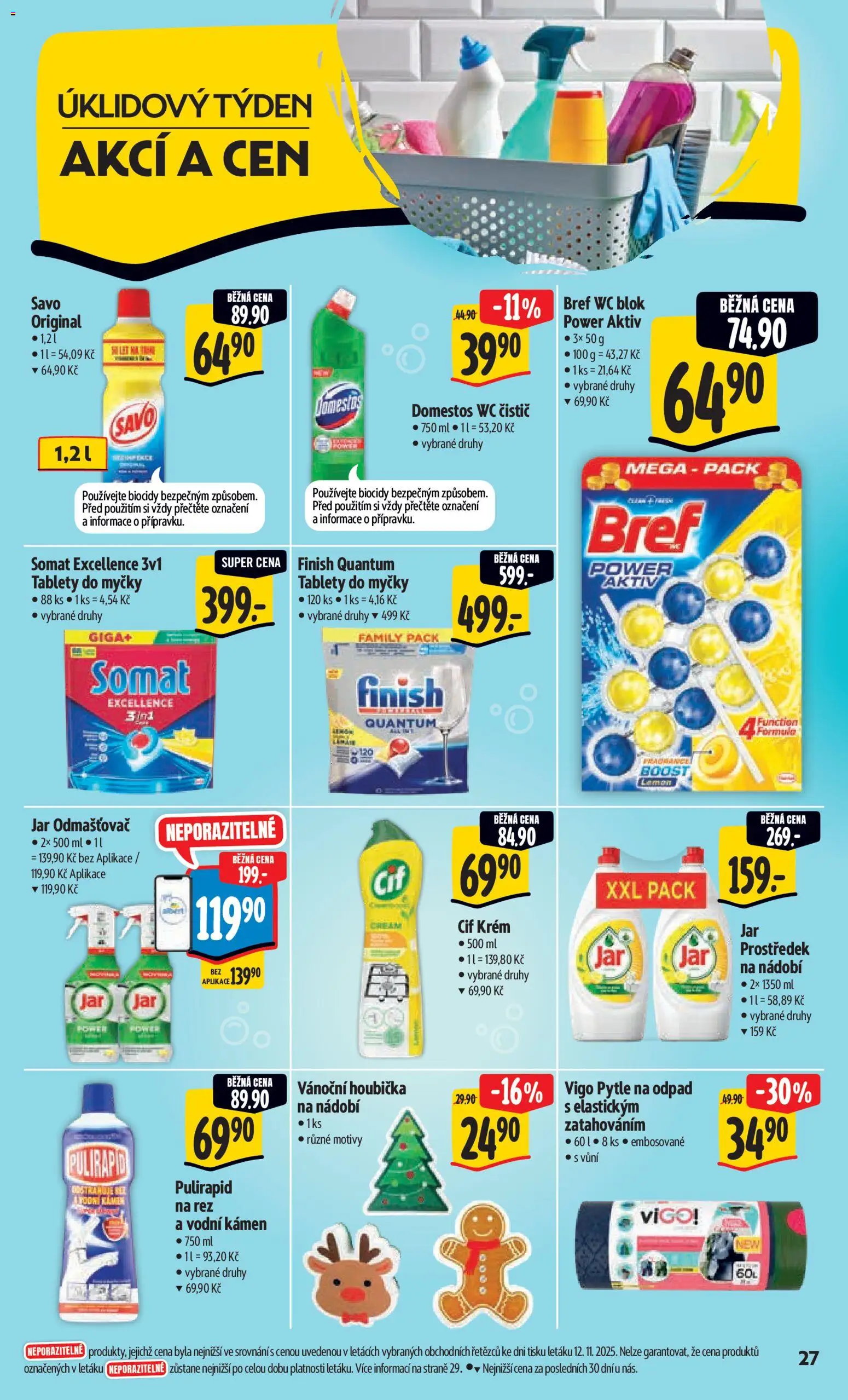 Albert leták - Hypermarket od 19.11.2025 | Strana: 36 | Produkty: Savo, Blok, Cif, Wc