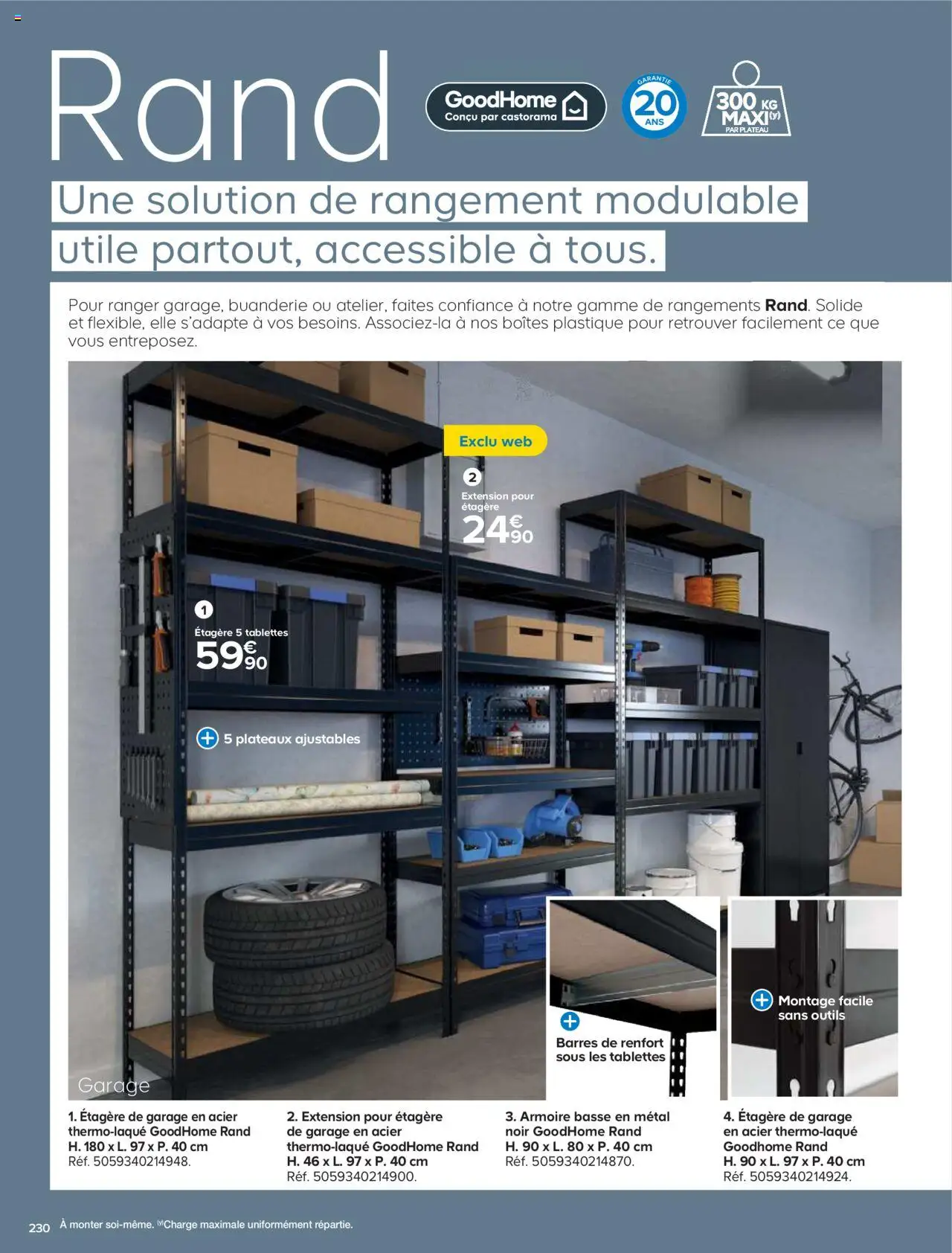  | Page: 230 | Produits: Plateau, Armoire, Étagère
