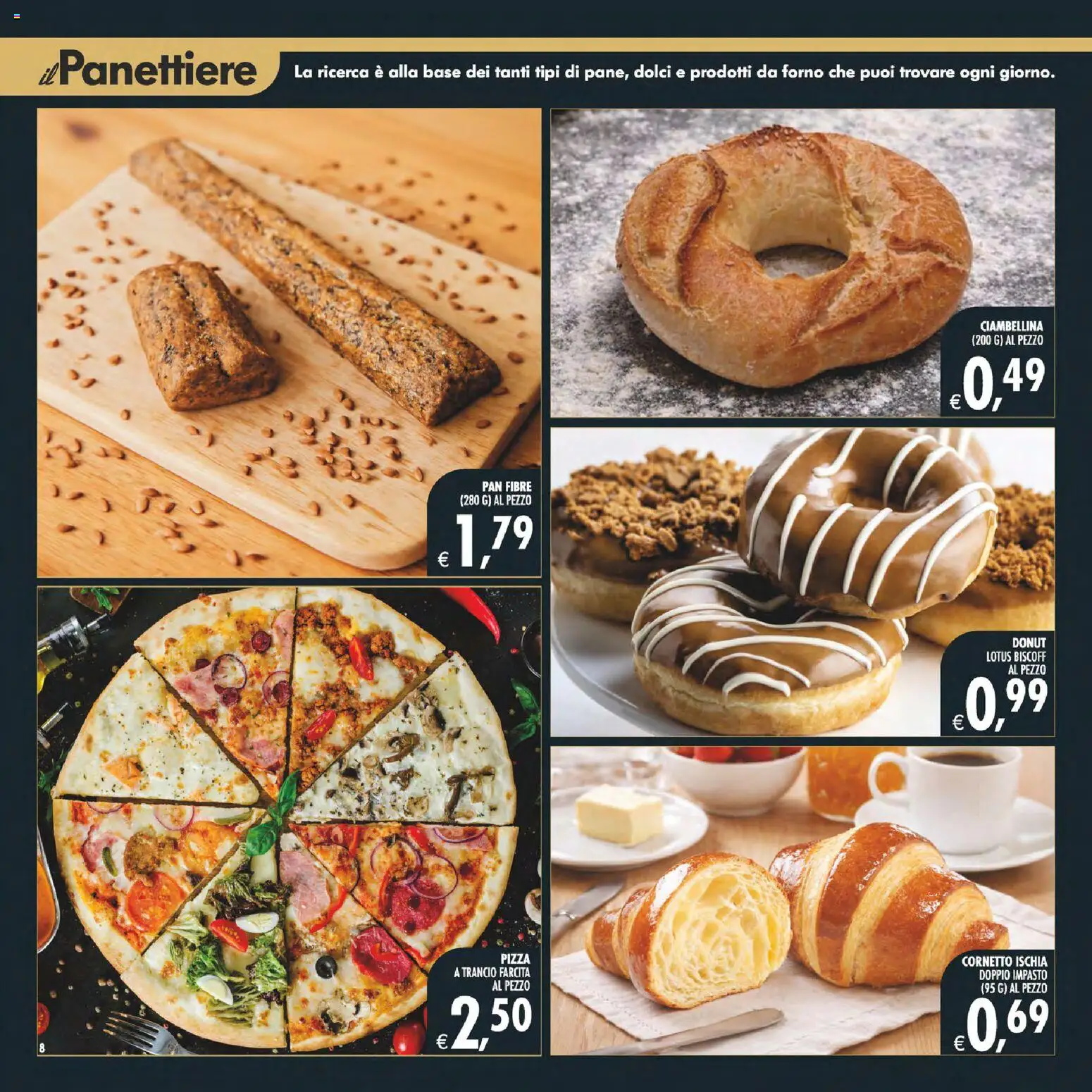 Volantino Decò del 17.04.2026 | Pagina: 8 | Prodotti: Pizza, Cornetto, Forno