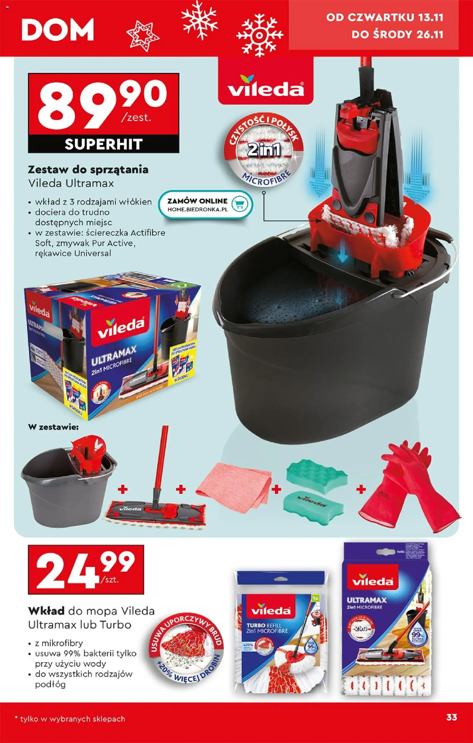 Biedronka gazetka - Hity i inspiracje od 10.11.2025 | Strona: 35 | Produkty: Vileda