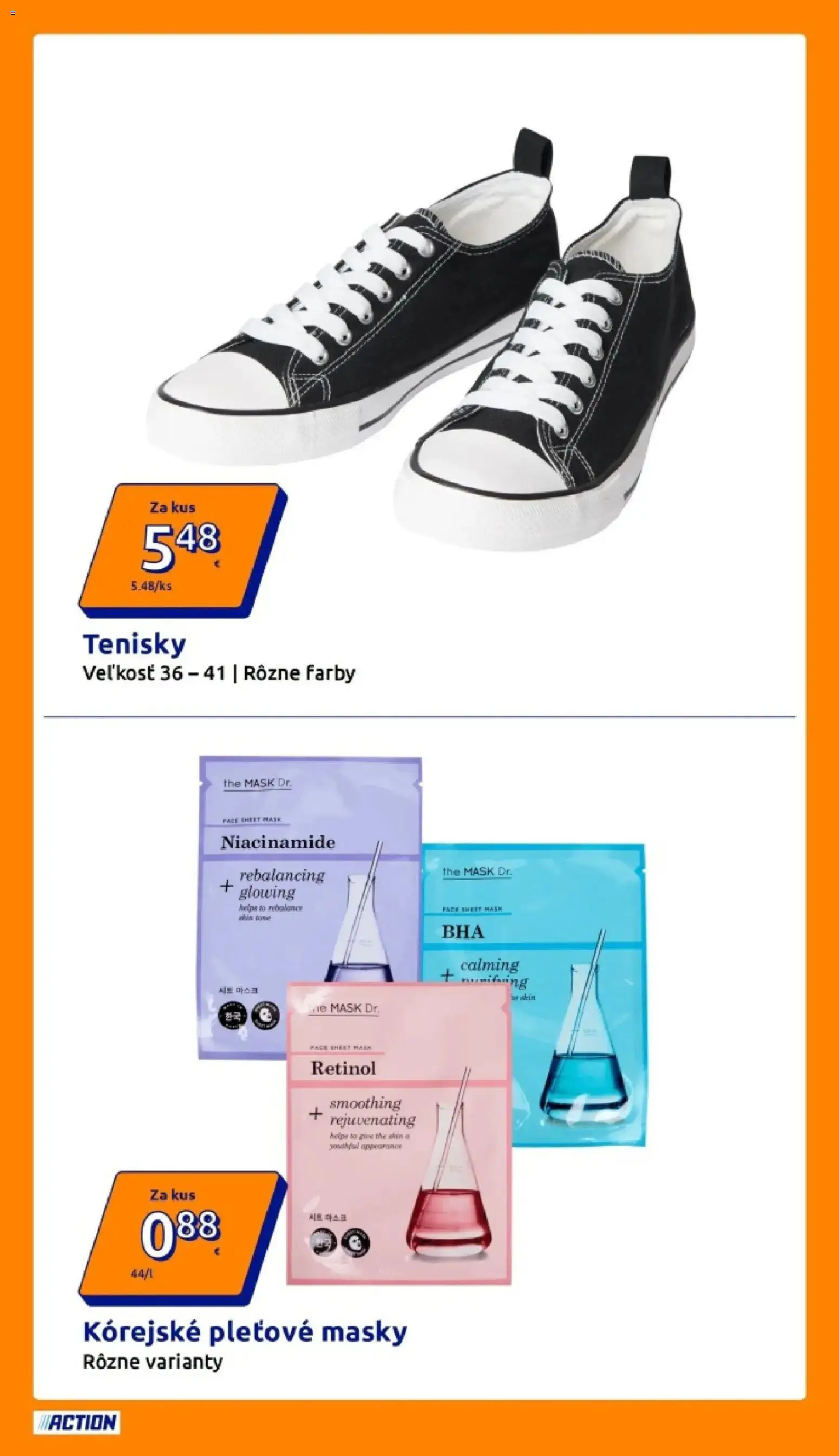 Nové Action akcie – leták je platný od 03.03.2026 | Strana: 4 | Produkty: Tenisky