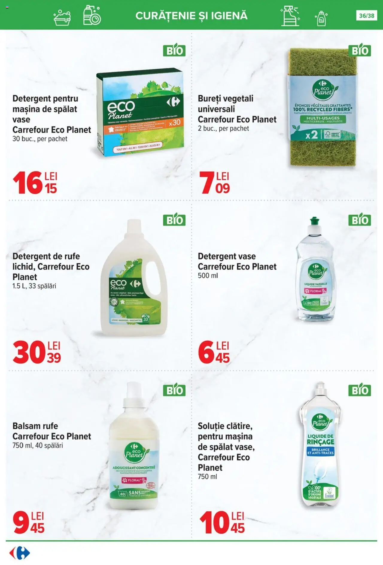 Noul catalog Carrefour – valabil de la 15.10.2025 | Pagină: 36 | Produse: Mașină De Spălat, Balsam, Detergent