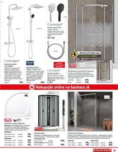 Bauhaus leták platný od 09.02.2026 | Strana: 25 | Produkty: Sprchové dvere, Sprchový kút, Poličky, Dvere