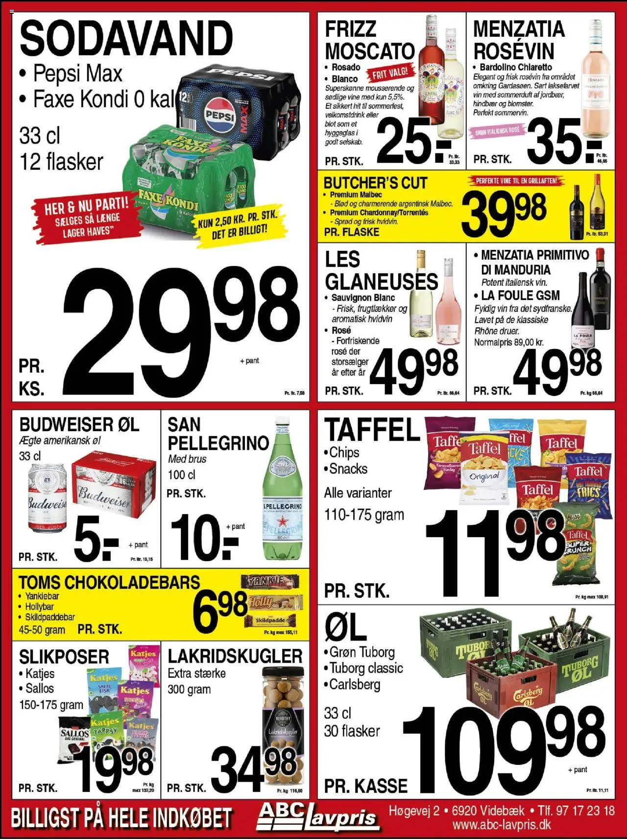 Abc Lavpris Tilbudsavis gyldig fra 06.08.2025 | Side: 7 | Produkter: Vin, Øl, Faxe Kondi, Pepsi