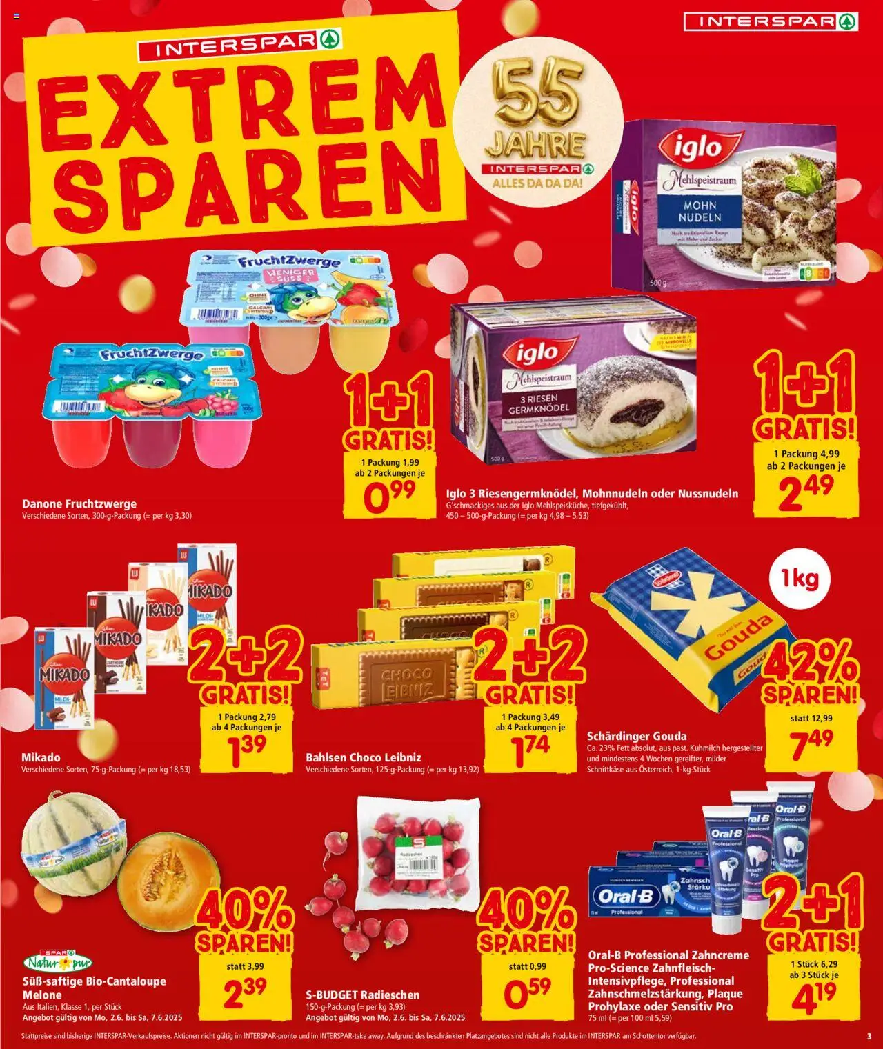 Interspar Flugblatt - Kärnten gültig ab 05.06.2025 | Seite: 3 | Produkte: Melone, Nudeln
