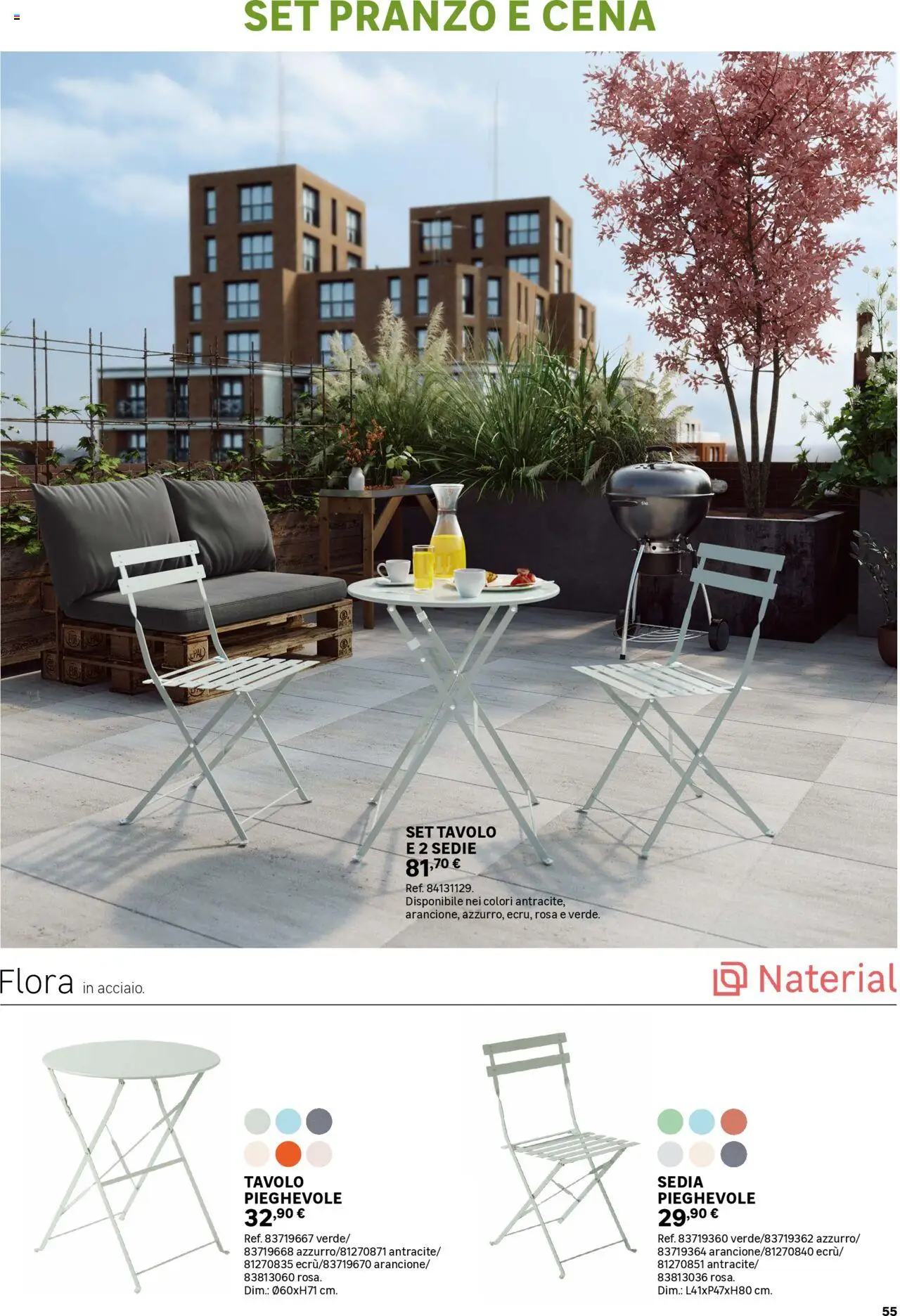 Volantino Leroy Merlin del 02.06.2025 | Pagina: 55 | Prodotti: Tavolo, Sedia