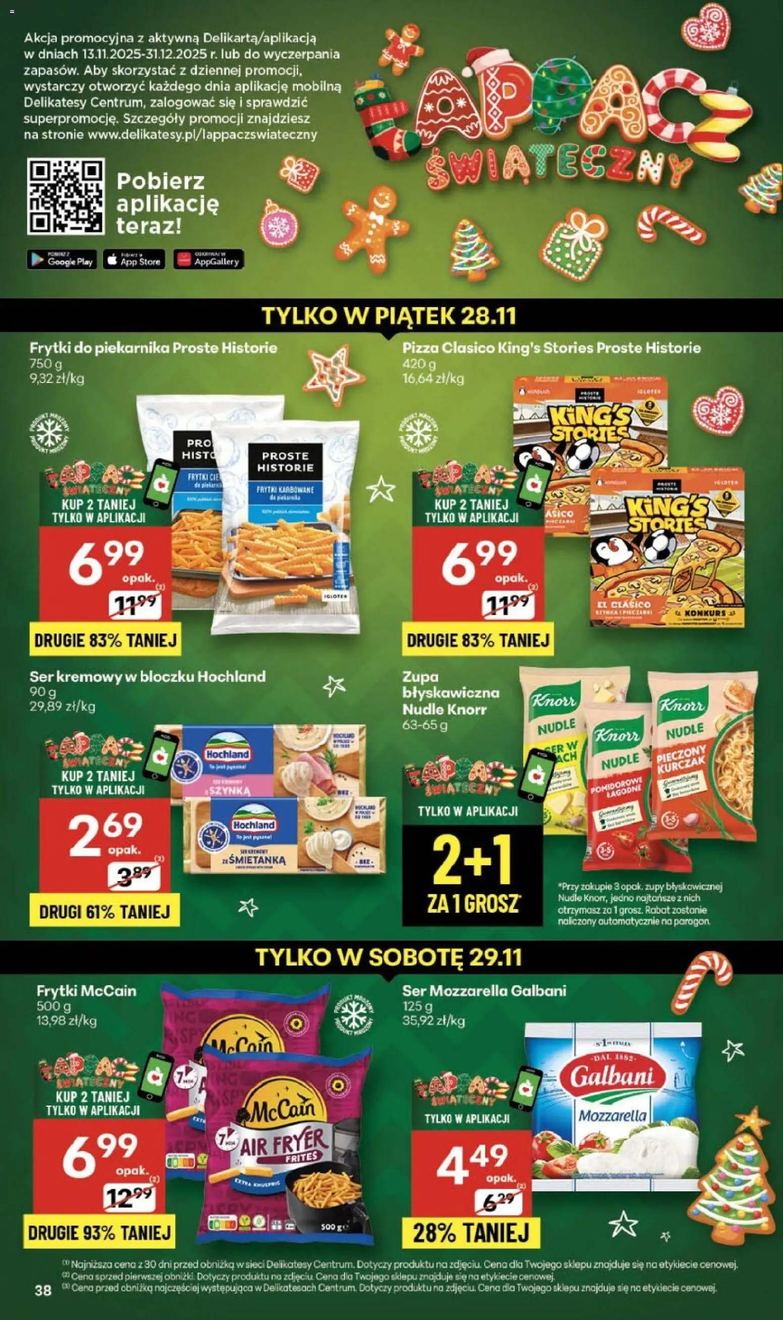 Delikatesy Centrum Gazetka - Sklepy Własne od 27.11.2025 | Strona: 38 | Produkty: Kurczak, Szynka, Zupa, Ser