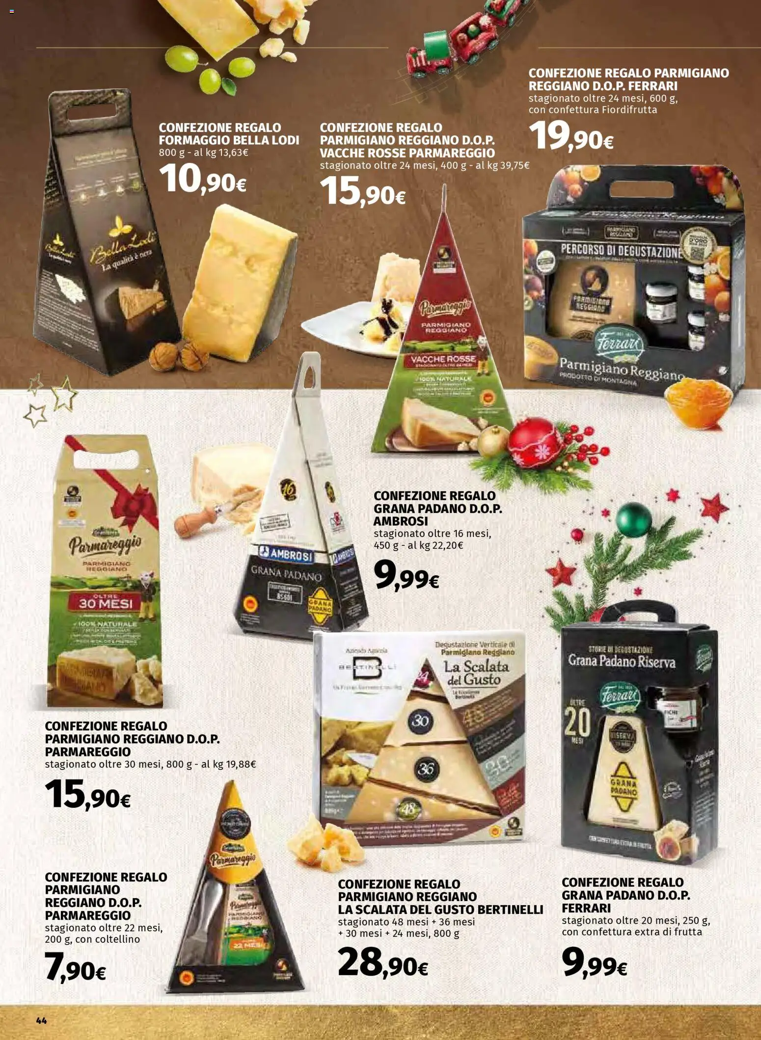 Volantino COOP del 01.12.2025 | Pagina: 44 | Prodotti: Formaggio, Grana Padano, Parmigiano reggiano, Parmigiano