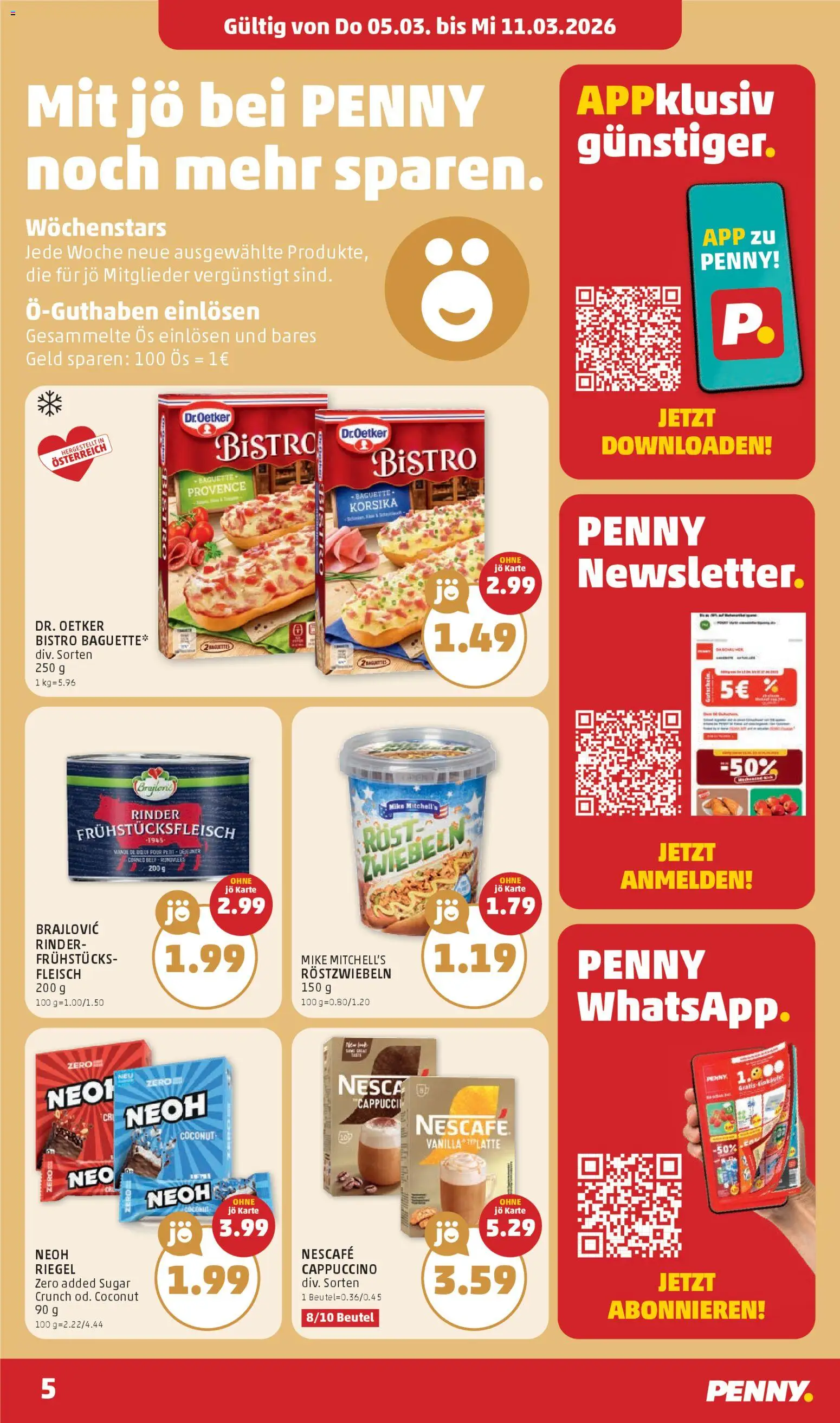 Penny Markt Eröffnung in 2345 Brunn am Gebirge gültig ab 05.03.2026 | Seite: 5 | Produkte: Zwiebeln, Jääkaappipakastin