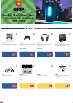 Anteprima del volantino Trony Salerno catalogo valido a partire dal 30.10.2025 | Pagina: 17 | Prodotti: Monopattino, Cuffie, Speaker, Poltrona