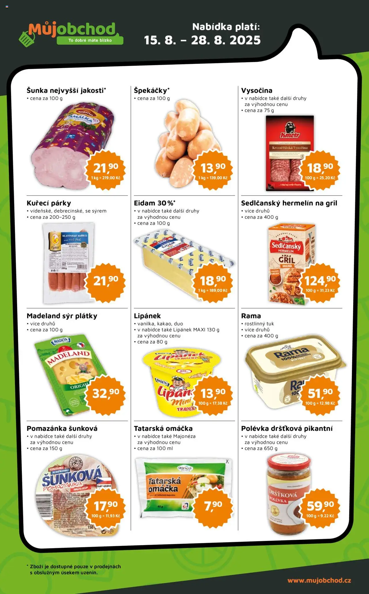 Můj obchod leták - Brand od 15.08.2025 | Strana: 2 | Produkty: Sedlčanský Hermelín, Gril, Hermelín na gril, Vysočina
