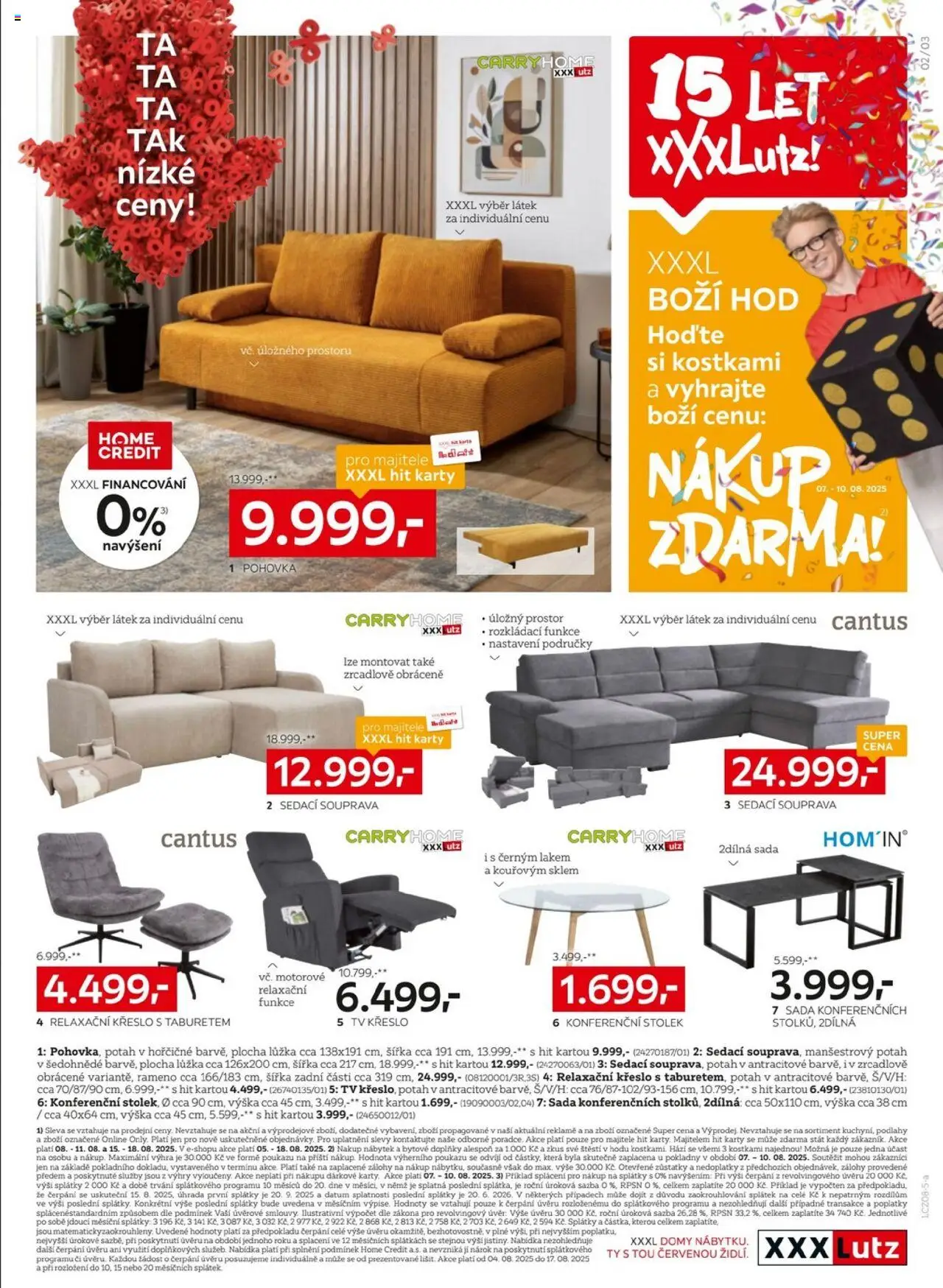 XXXLutz leták - Sleva 25 % na téměř celý nákup od 04.08.2025 | Strana: 3 | Produkty: Sedací souprava, Tv, Nábytek, Stolek