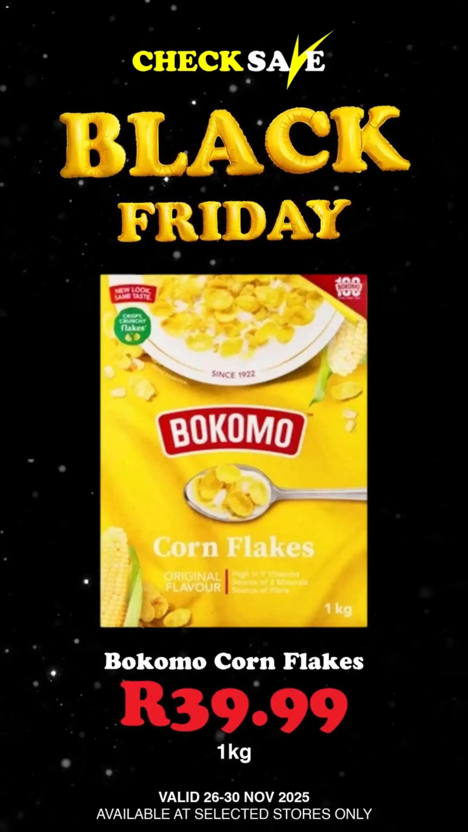 New Check Save catalogue – valid from 26.11.2025 | Page: 18 | Products: Corn, Flakes