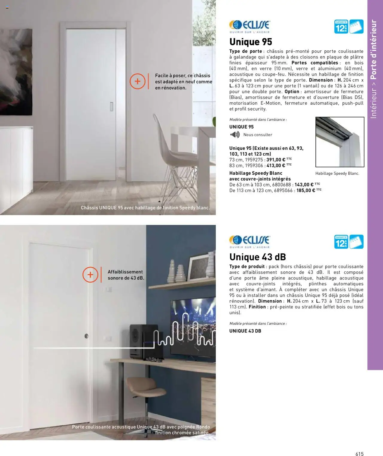  | Page: 615 | Produits: Plâtre, Porte, Portes