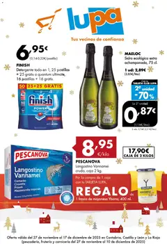 Vista previa Lupa Supermercados folleto válido desde el 27.11.2025