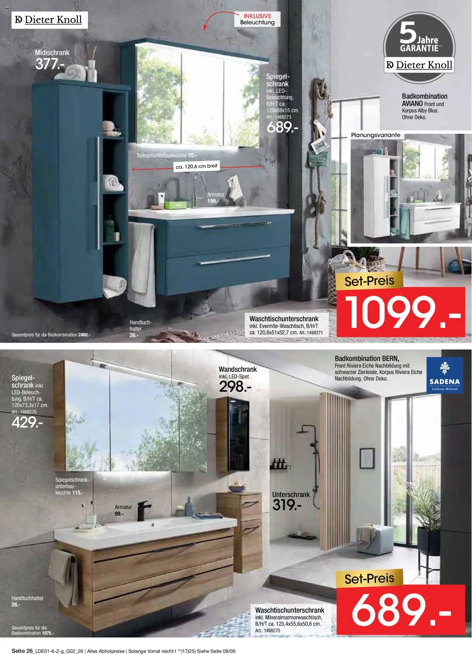 Zurbrüggen Große Marken-Sensation – gültig ab 31.01.2026 | Seite: 42 | Produkte: Schrank, Spiegel, Armatur, Spiegelschrank