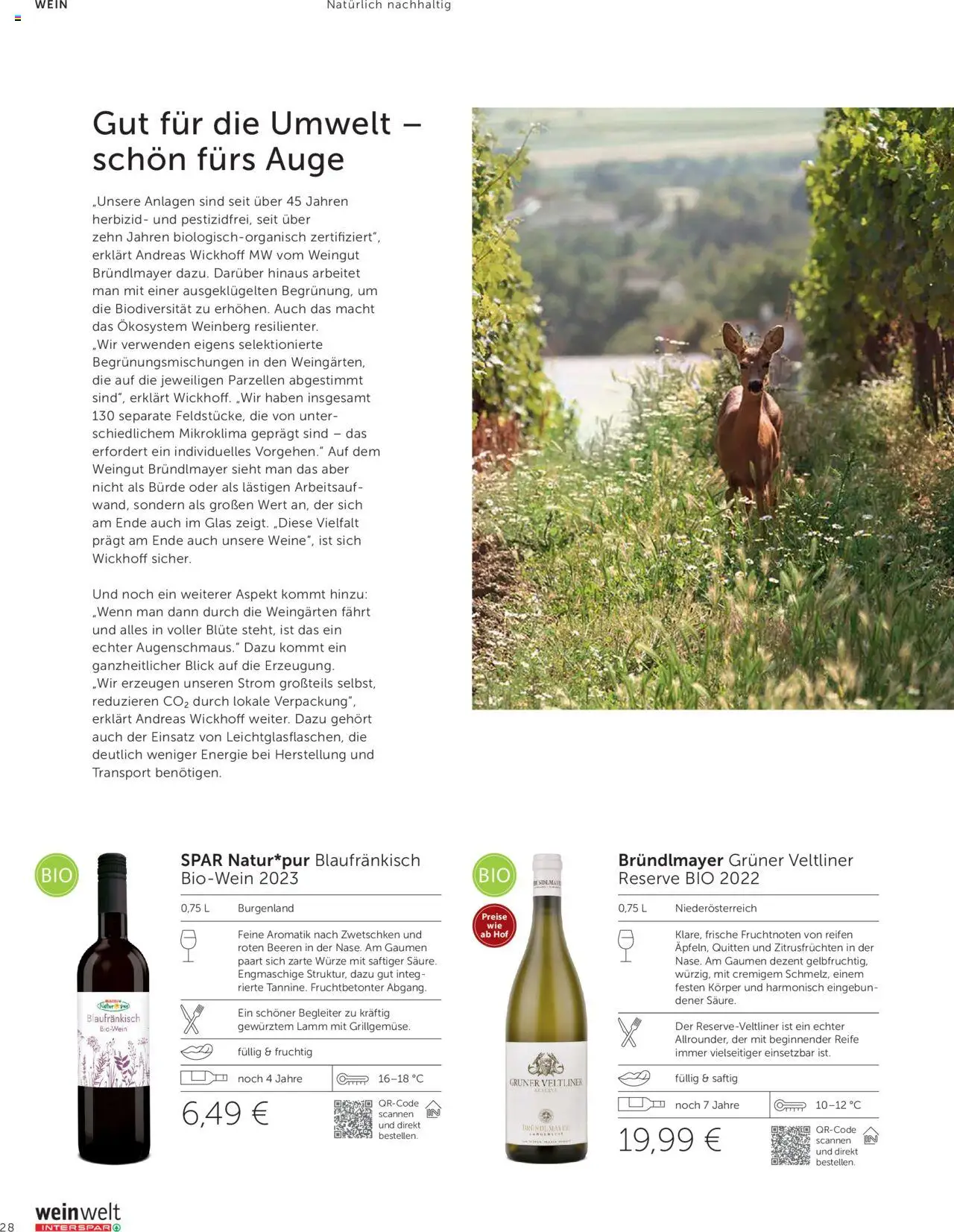 Interspar Weinwelt Magazin Ausgabe Herbst gültig ab 10.09.2025 | Seite: 28