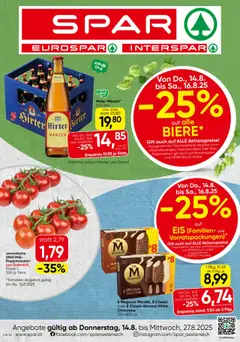 Vorschau von dem Prospekt - Spar Flugblatt - Kärnten gültig ab 14.08.2025