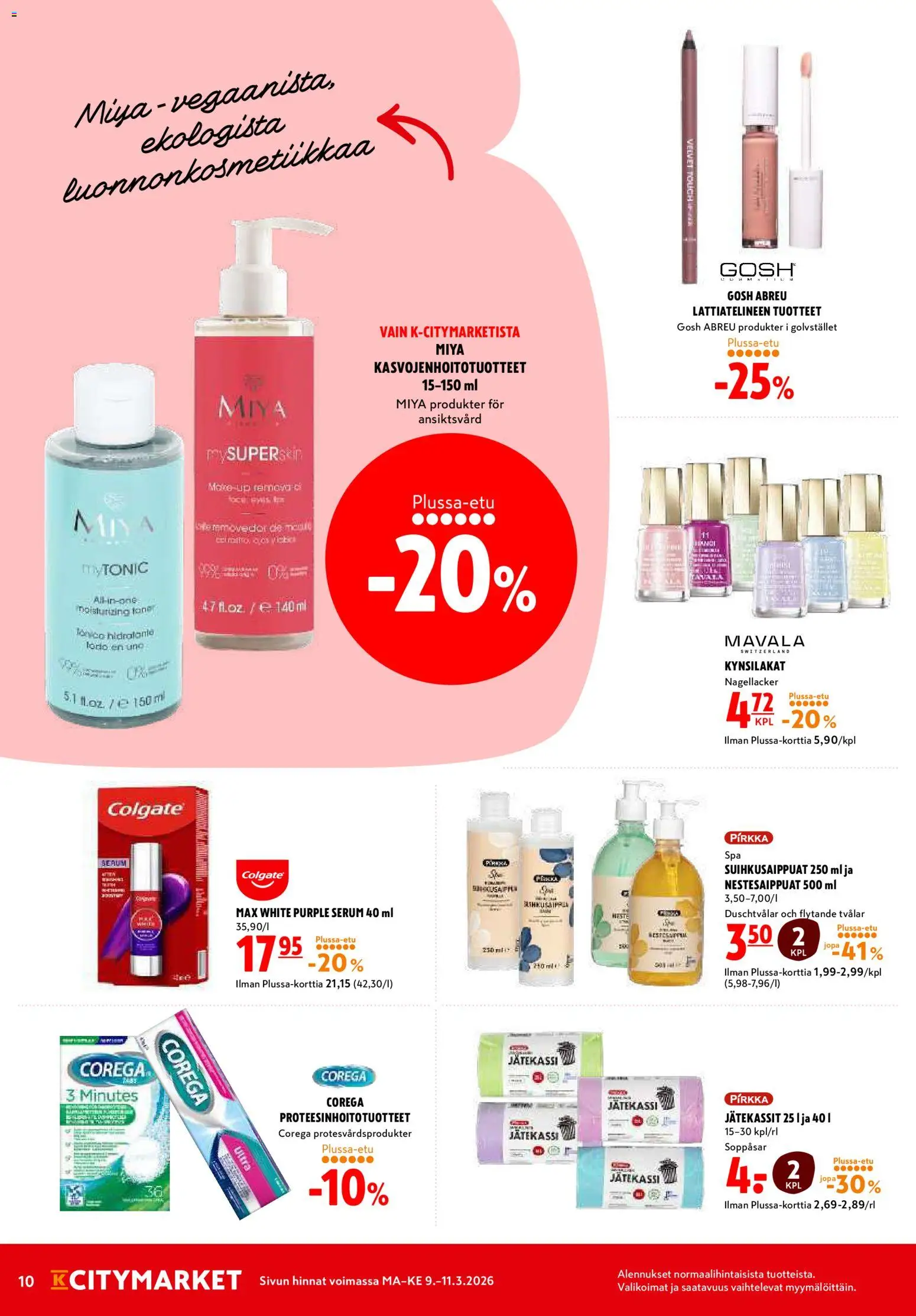 K-Citymarket tarjoukset – voimassa 09.03.2026 alkaen | Sivu: 10