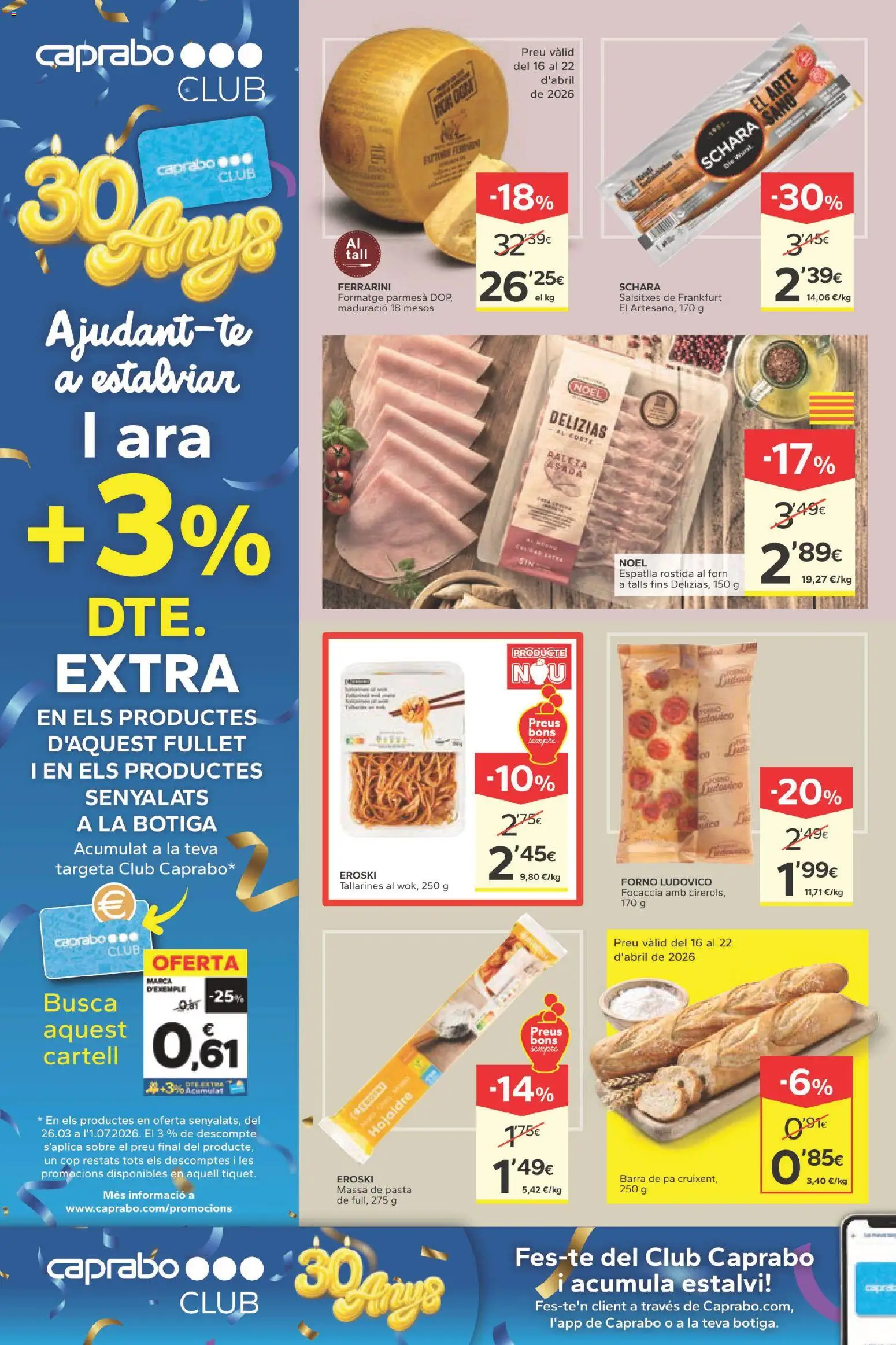 Caprabo folleto │ válido desde el 16.04.2026 | Página: 4 | Productos: Pasta, Ρυζογκοφρέτα
