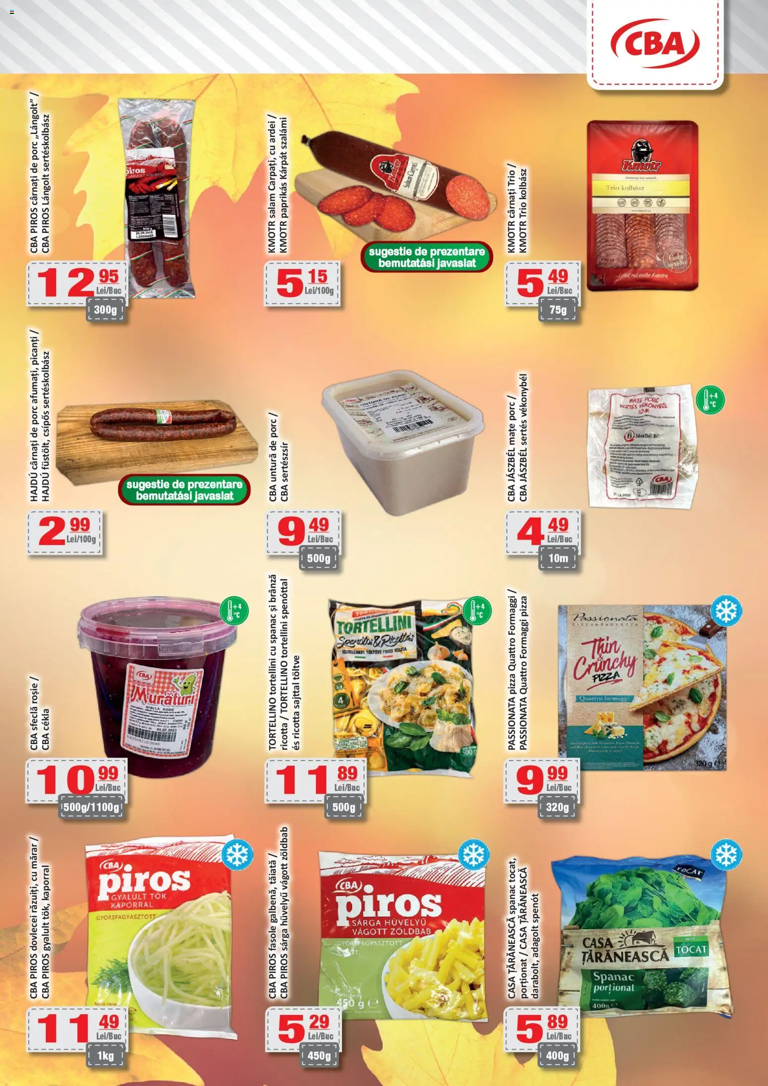 Noul catalog CBA – valabil de la 07.11.2025 | Pagină: 3 | Produse: Ardei, Brânză, Cârnați, Sfeclă