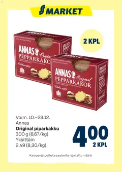 S-market-mainoslehti voimassa 10.12.2025 alkaen