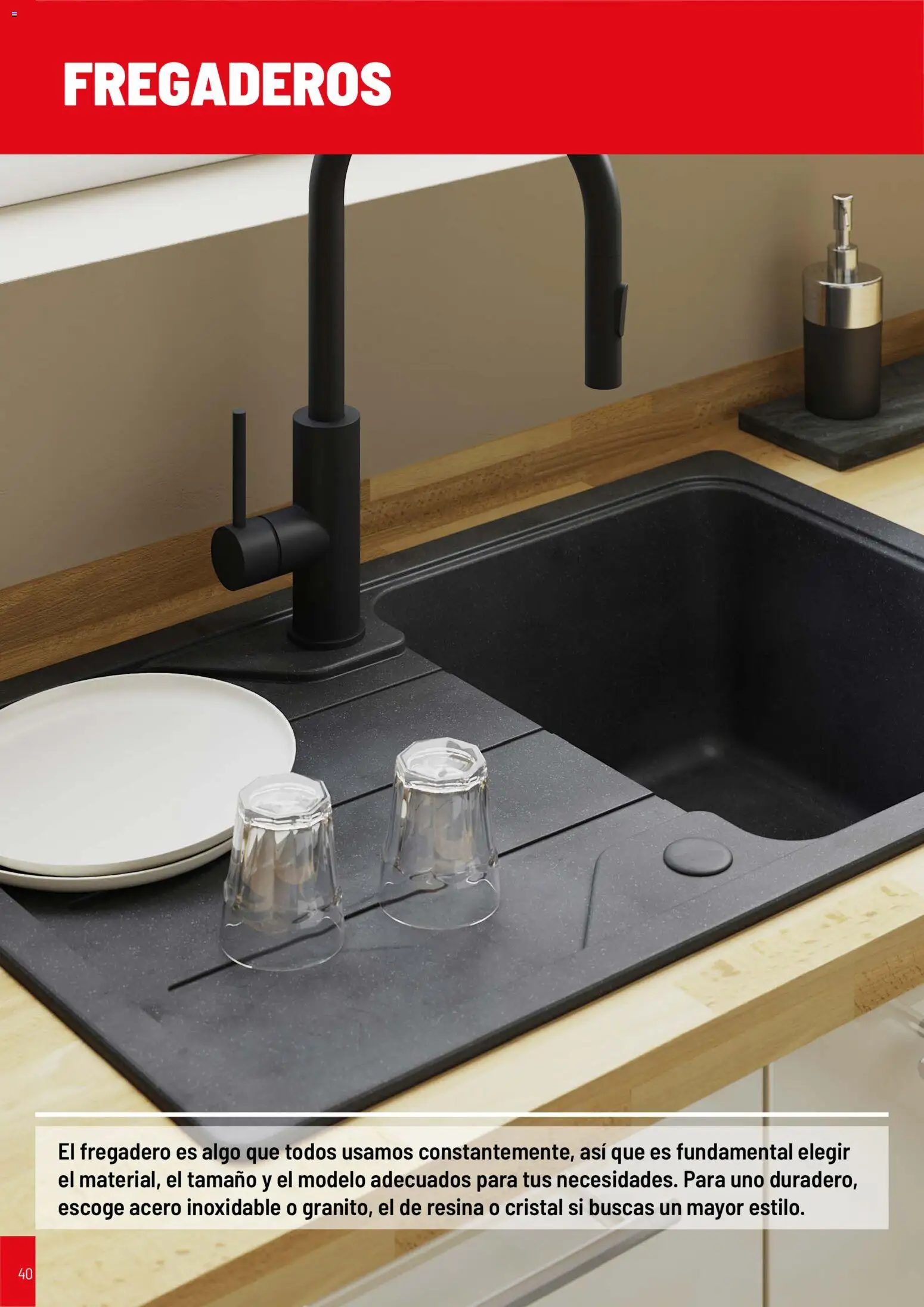 Brico Depôt Cocinas │ válido desde el 11.03.2026 | Página: 40 | Productos: Fregadero