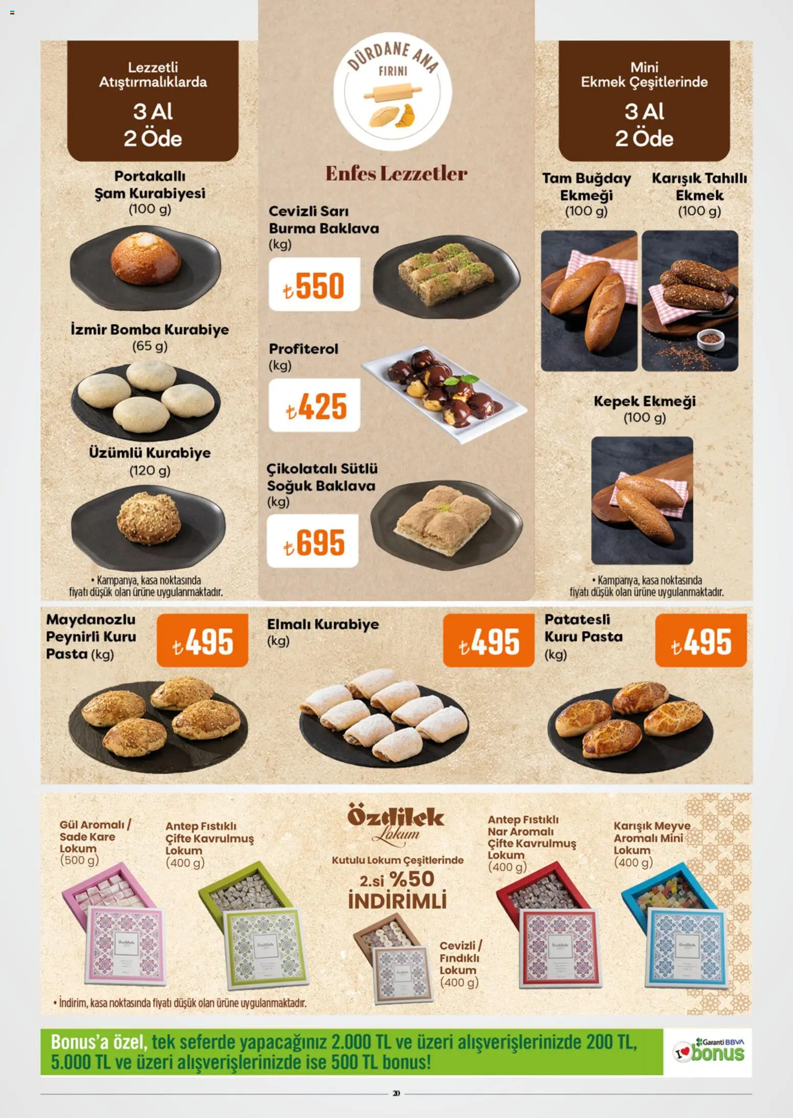 Özdilek Katalog - 22.10.2025 tarihinden itibaren geçerlidir | Sayfa: 20 | Ürünler: Ekmek, Kurabiye, Meyve, Nar