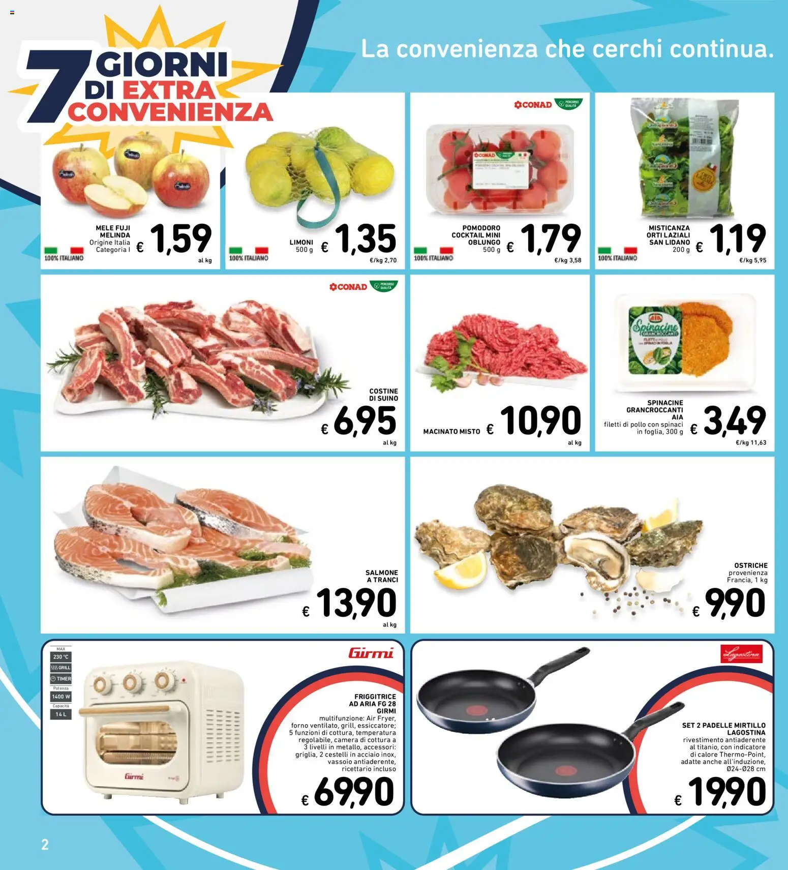 Volantino Spazio Conad del 03.02.2026 | Pagina: 29 | Prodotti: Suino, Spinaci, Forno, Friggitrice