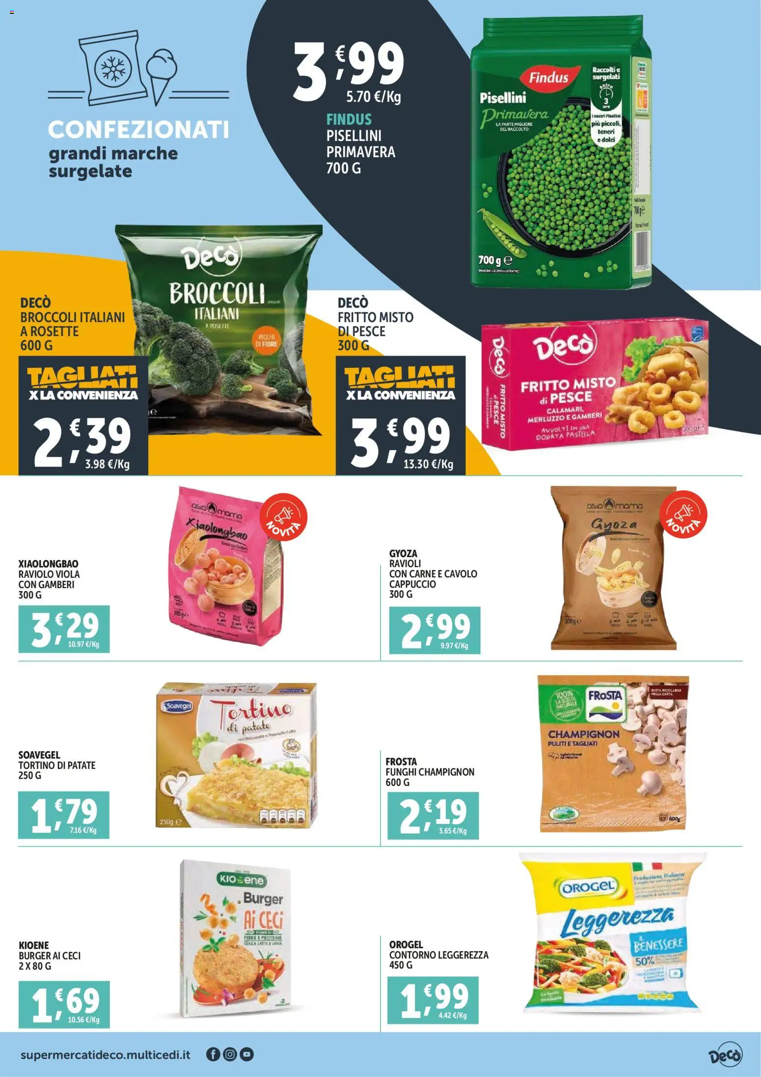 Volantino Decò del 30.01.2026 | Pagina: 7 | Prodotti: Merluzzo, Latte, Cappuccio, Ravioli