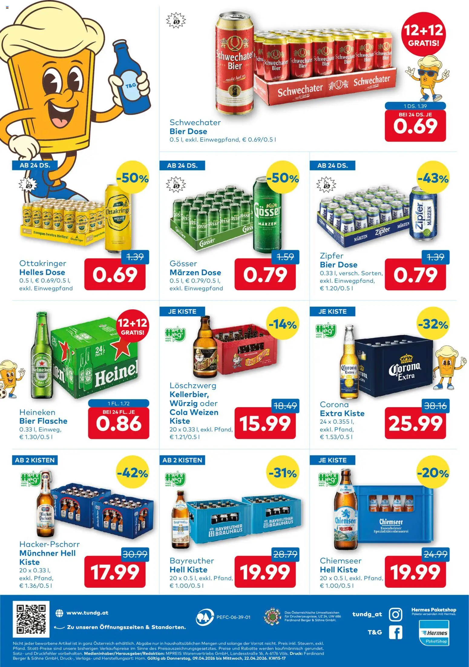 T&G Flugblatt gültig ab 09.04.2026 | Seite: 8 | Produkte: Bier