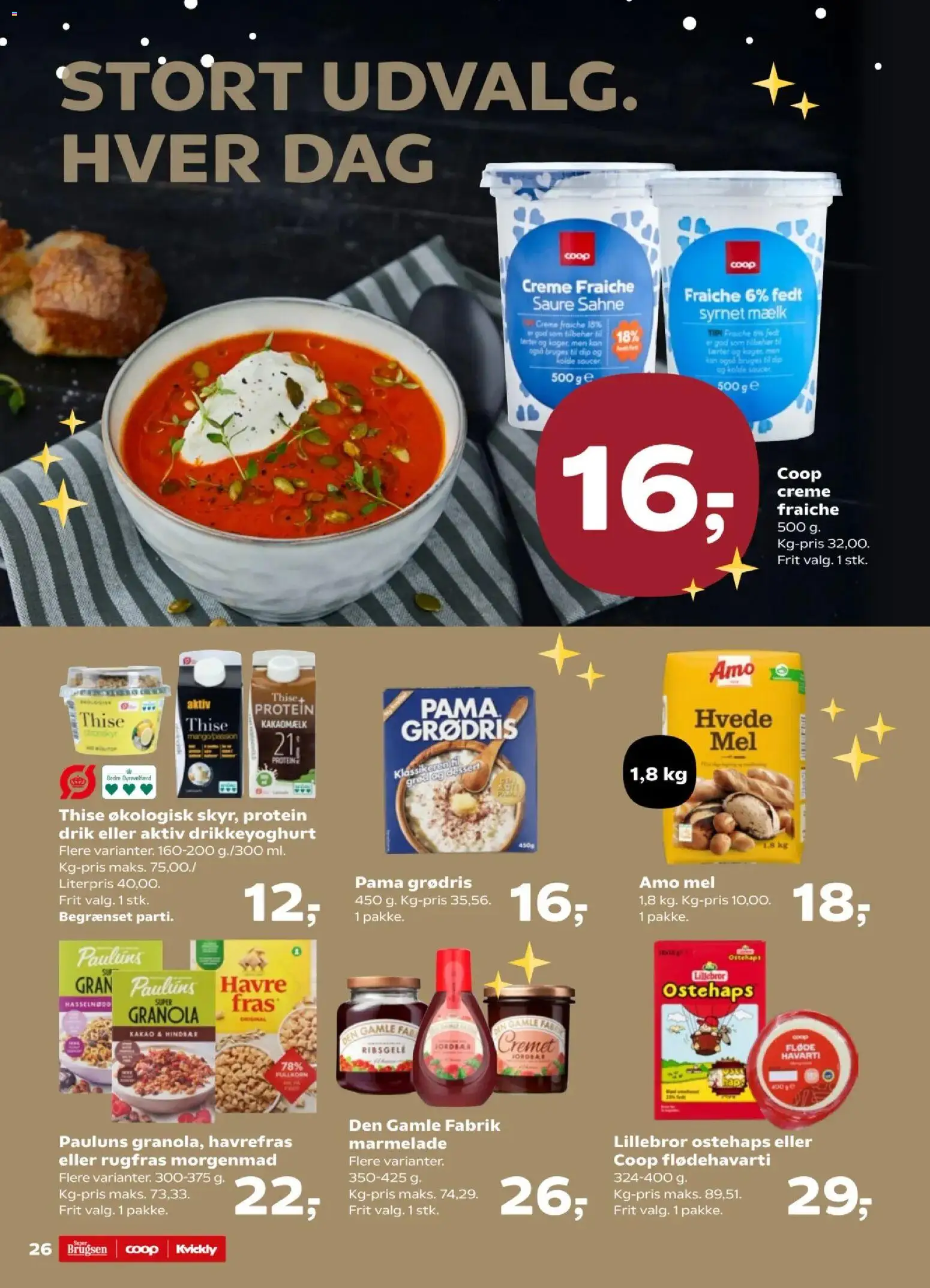 Kvickly tilbudsavis – gyldig fra 28.11.2025 | Side: 28 | Produkter: Creme fraiche, Fløde, Drikkeyoghurt, Ostehaps
