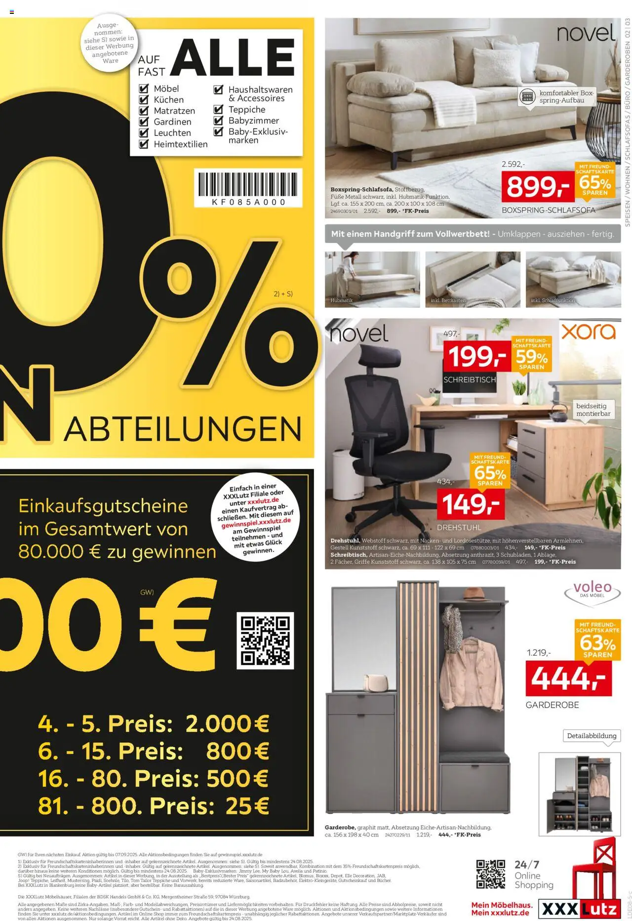 XXXL Lutz Prospekt 	 - gültig ab dem 11.08.2025 | Seite: 3 | Produkte: Box, Kuchen