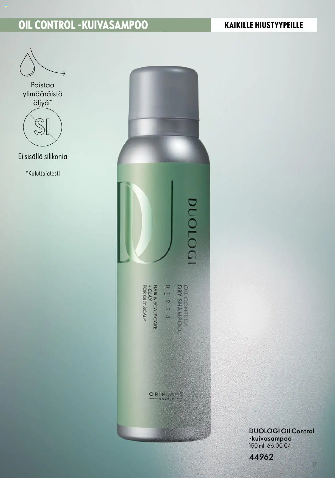 Oriflame Duologi – voimassa 28.08.2023 alkaen | Sivu: 17 | Tuotteet: Shampoo
