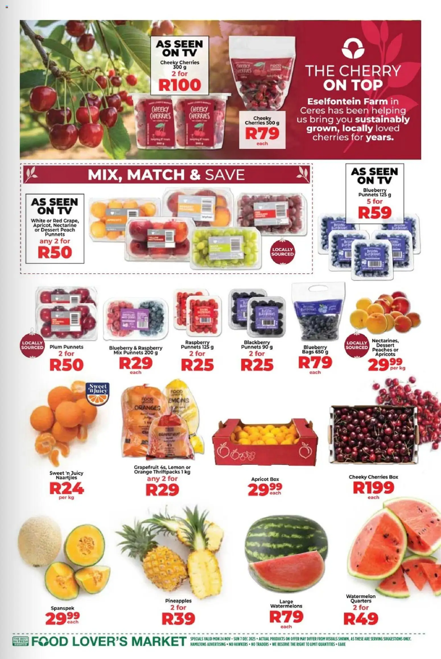 New Food Lover's Market catalogue – valid from 14.11.2025 | Page: 3 | Products: Oranges, Grapefruit, Lemon, Peach
