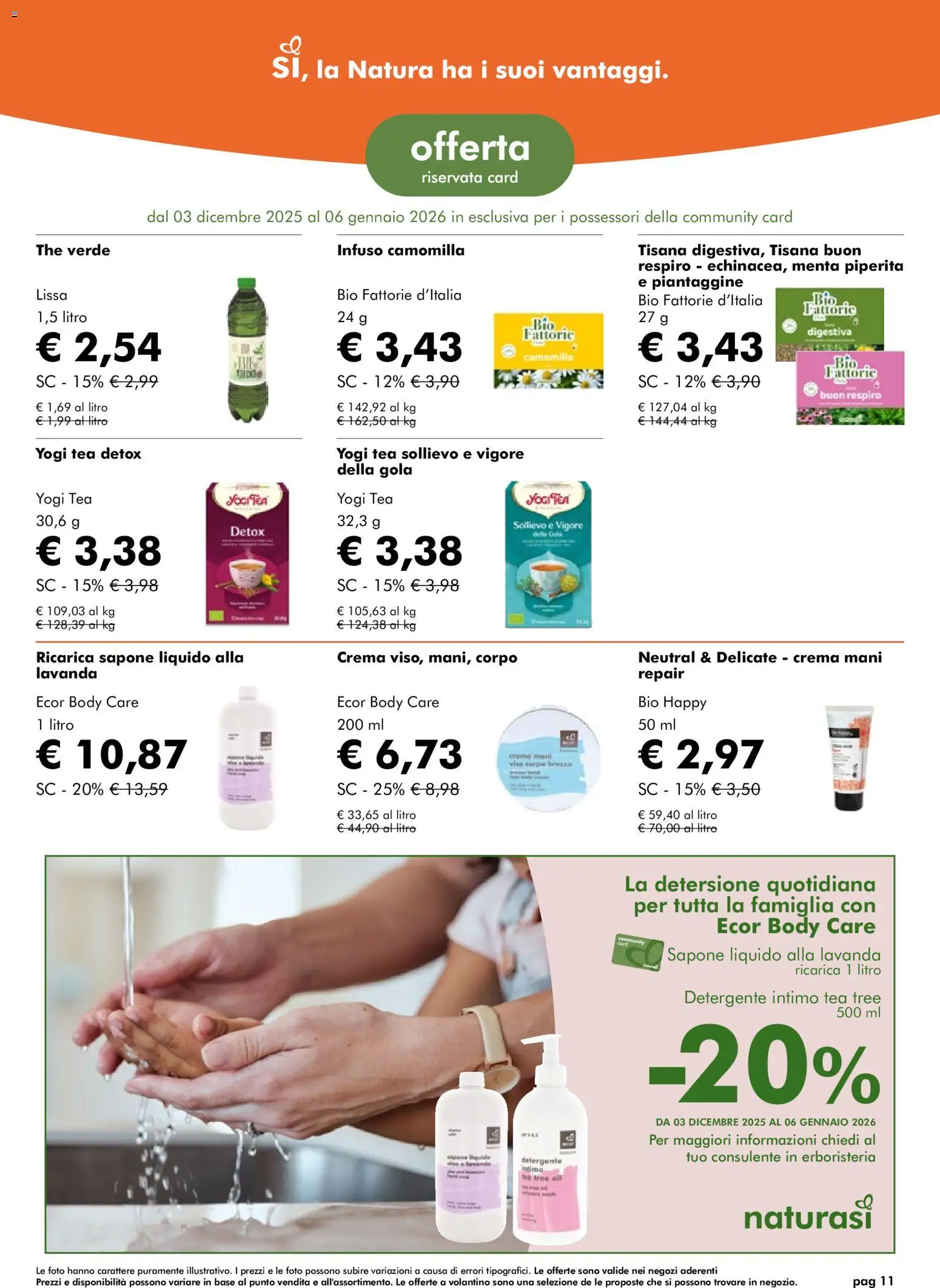 Volantino Natura Sì del 03.12.2025 | Pagina: 11