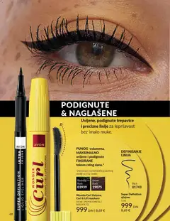 WonderCurl Volume, Curl & Lift maskara, Volume, curl & lift mascara. - pregled AVON kataloga - važi od 01.02.2026 | Strana: 54 | Proizvode: Maskara, Ajlajner