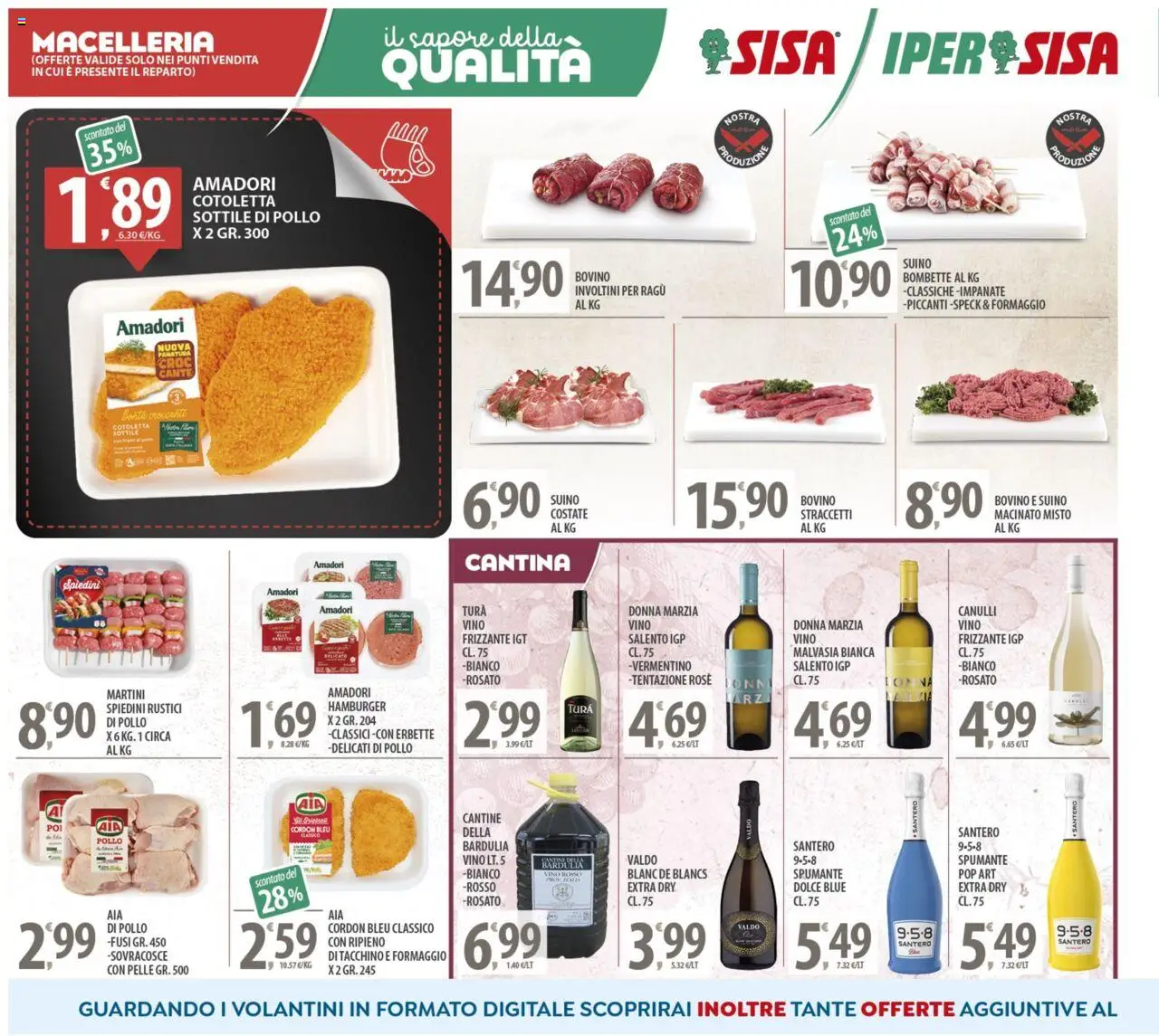 Volantino SISA del 14.10.2025 | Pagina: 4 | Prodotti: Ragú, Rustici, Vino rosso, Macinato