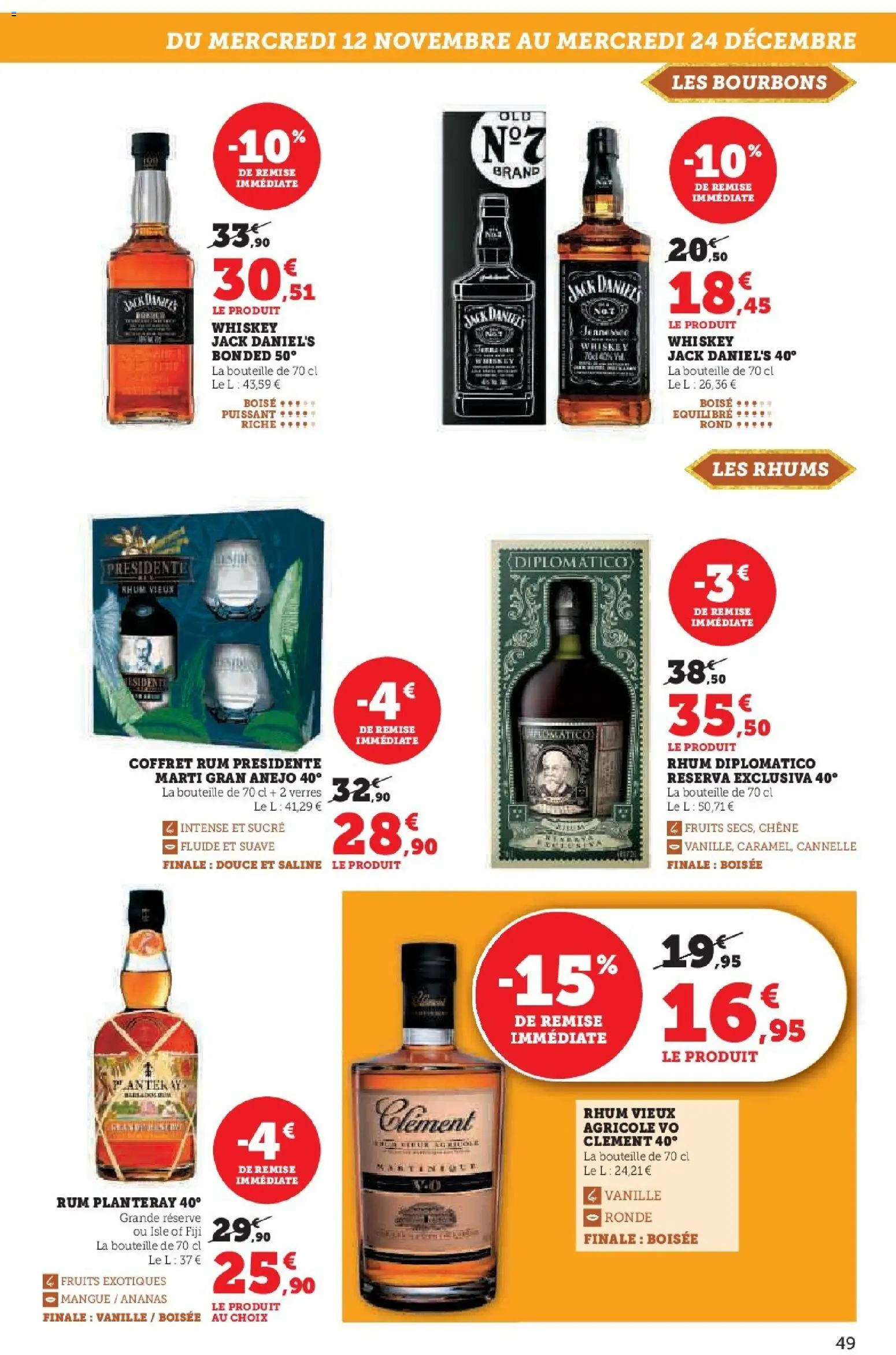 {H1} | Page: 49 | Produits: Sucre, Mangue, Cannelle, Rhum